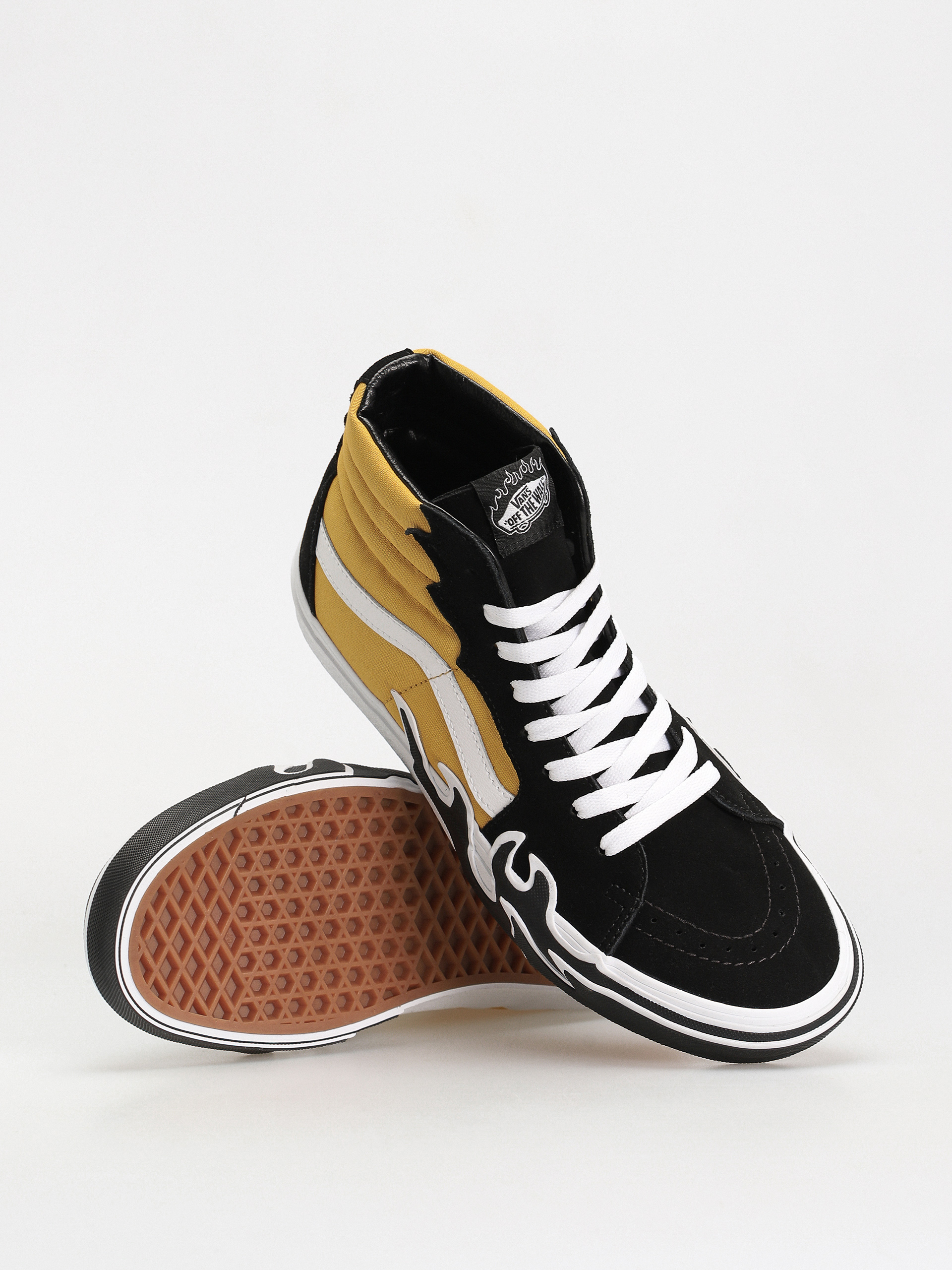 Buty Vans Sk8 Hi Flame (black/yellow)