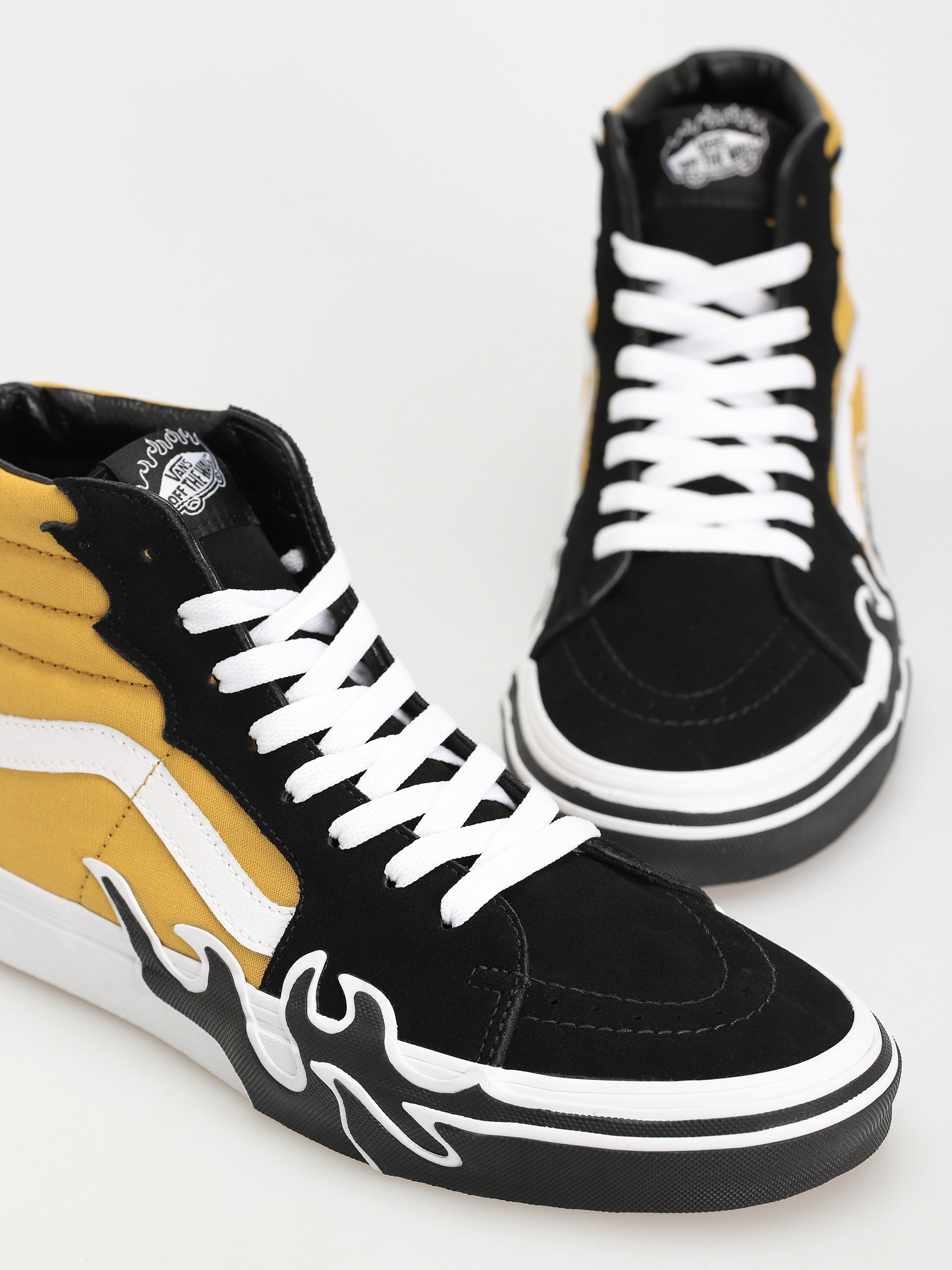 Buty Vans Sk8 Hi Flame (black/yellow)