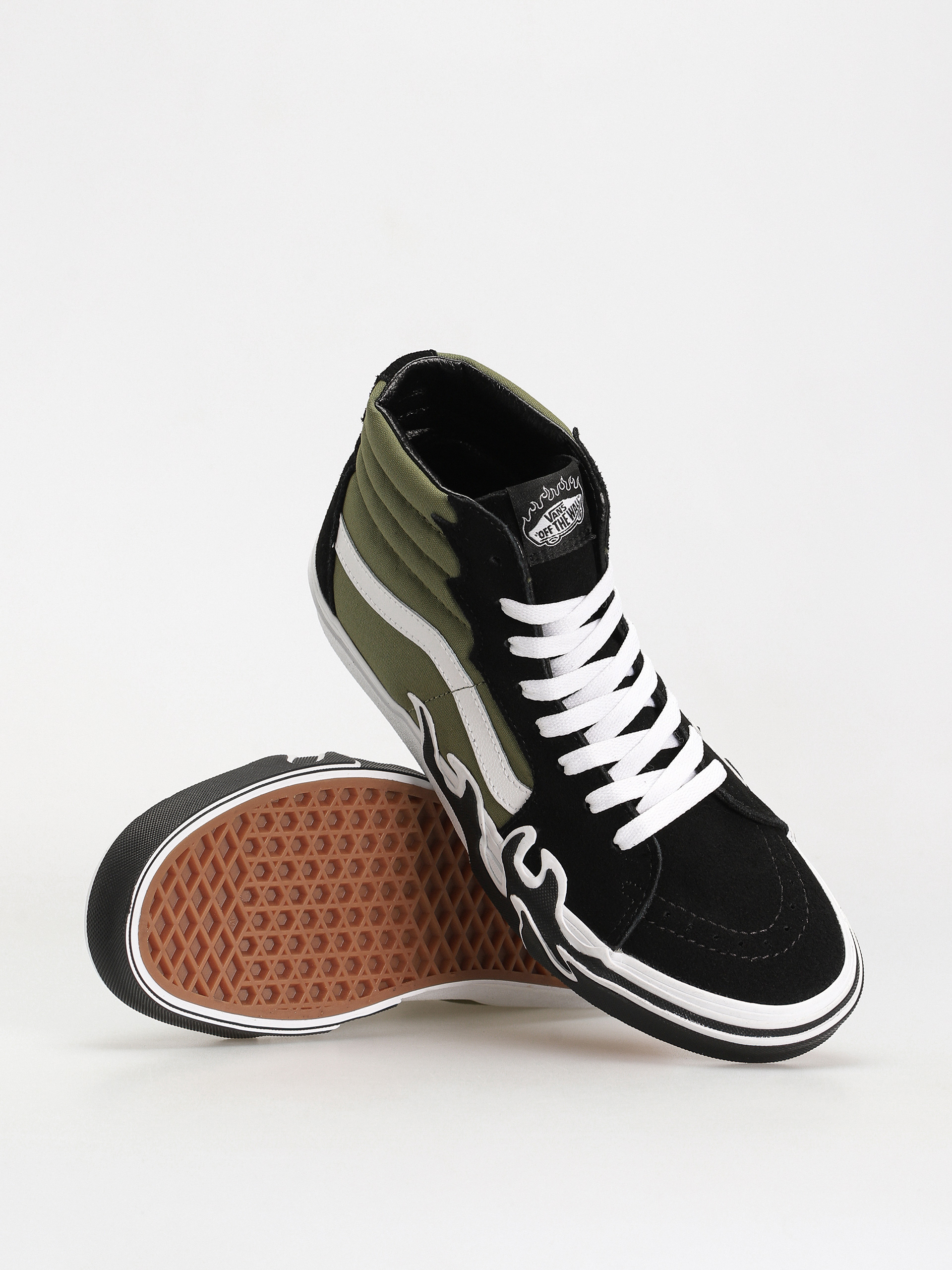 Buty Vans Sk8 Hi Flame (loden green)