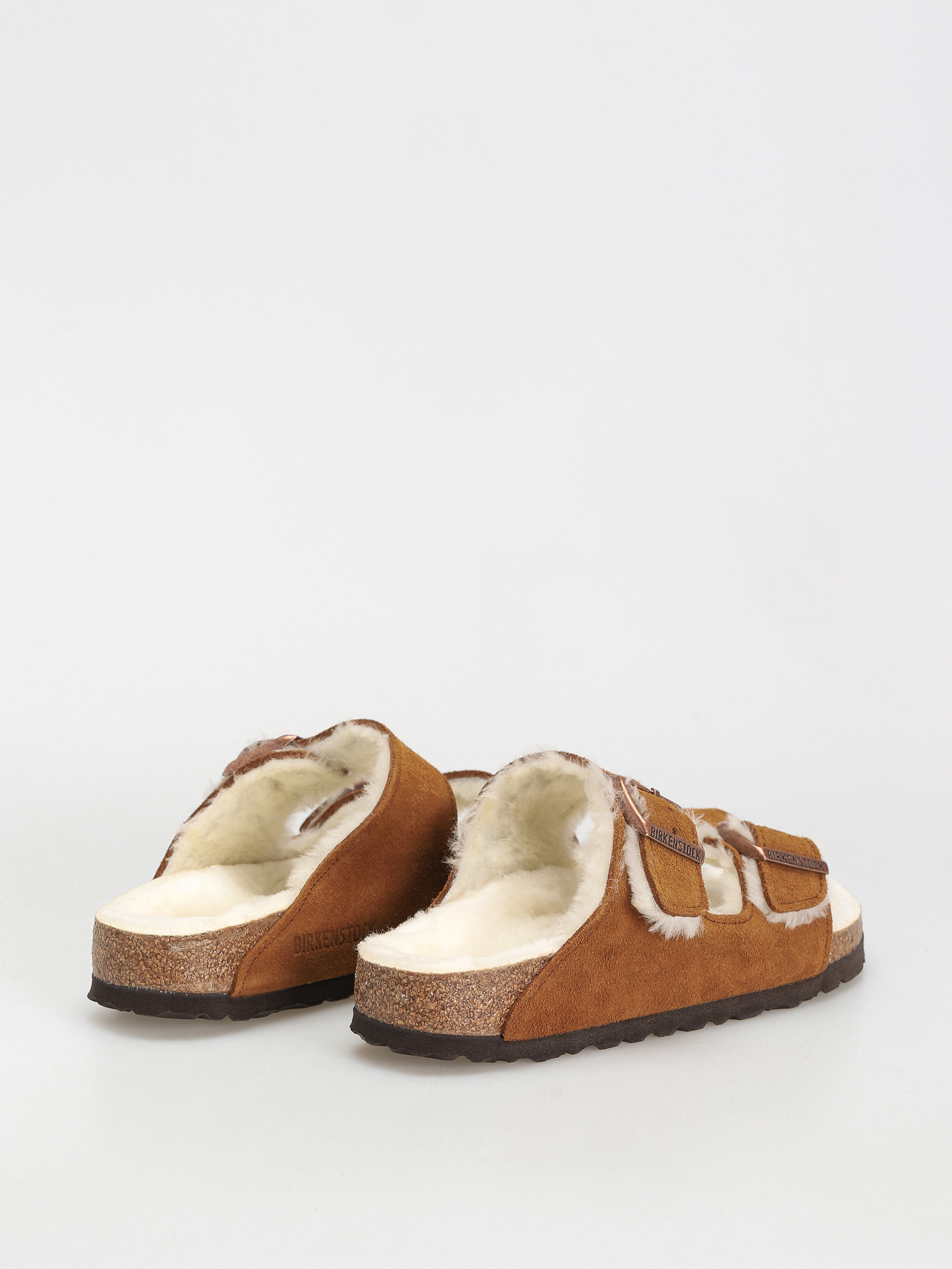 Klapki Birkenstock Arizona Suede Leather Narrow Wmn (mink)