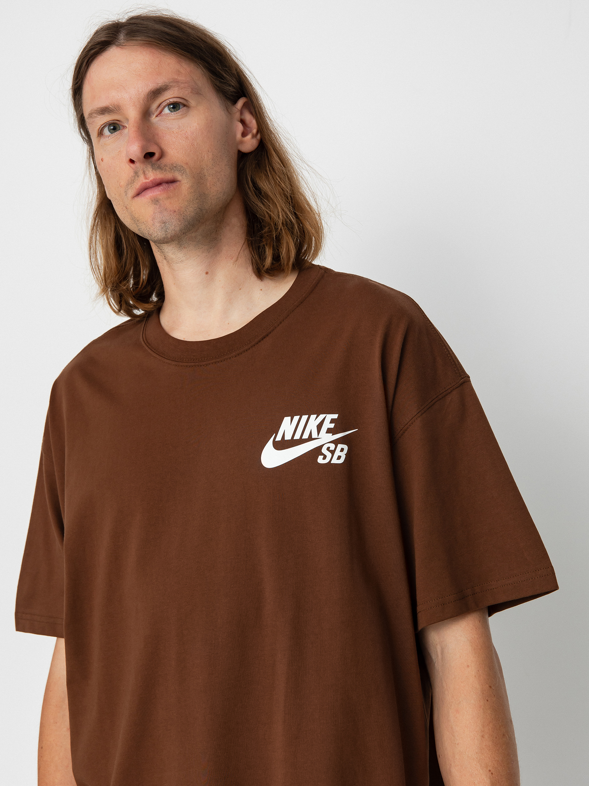 T-shirt Nike SB Logo (cacao  wow/white)
