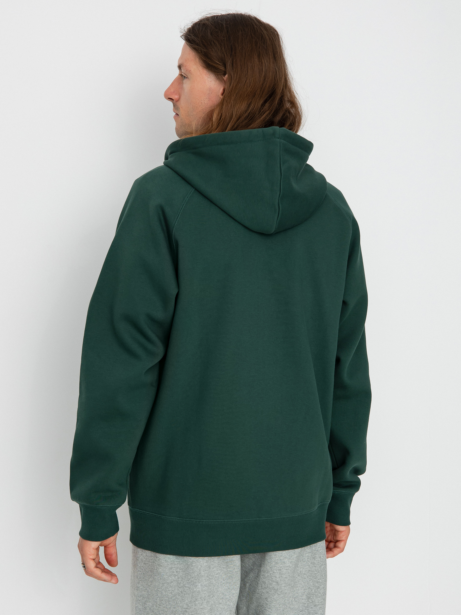 Bluza z kapturem Carhartt WIP Chase ZHD (discovery green/gold)