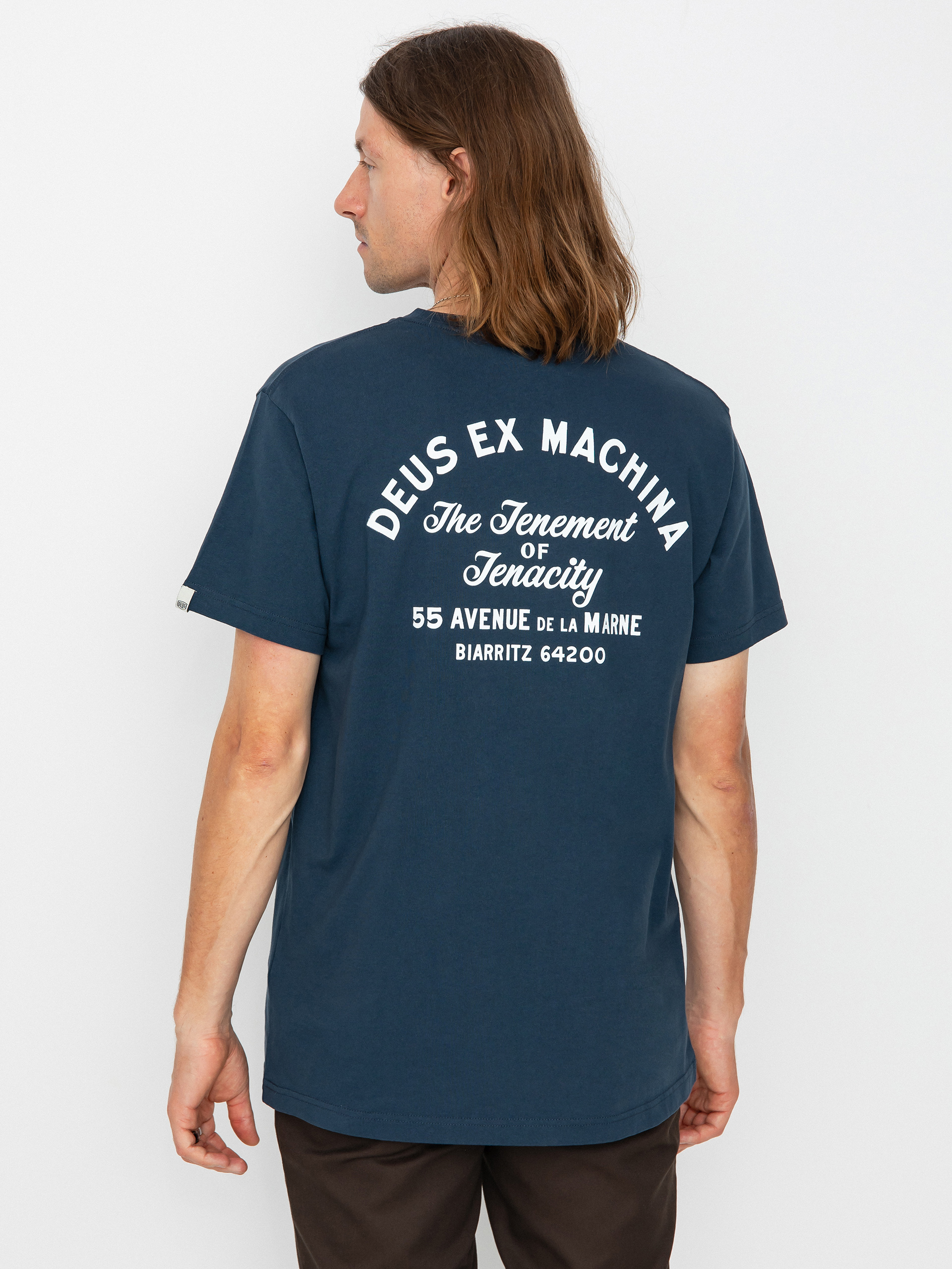 T-shirt Deus Ex Machina Biarritz Address Pocket (navy)