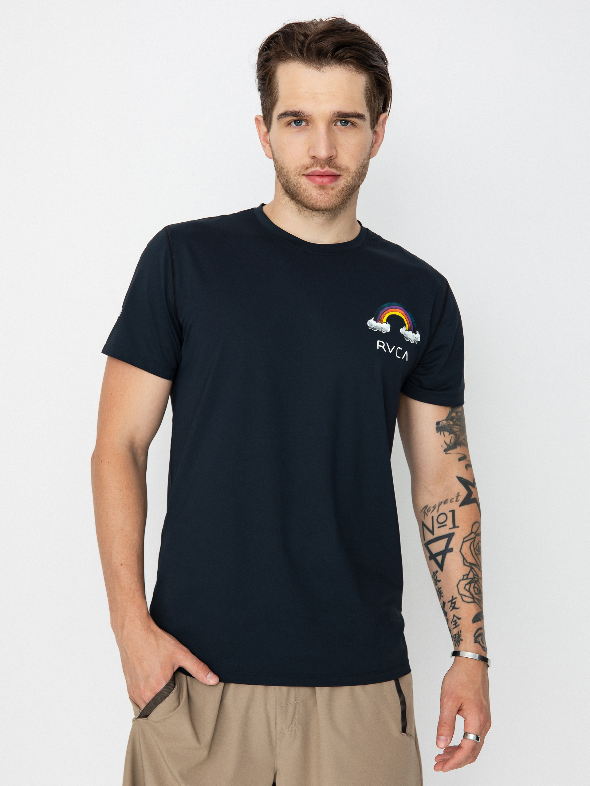 T-shirt RVCA Surf Shirt (red/vivid blue)