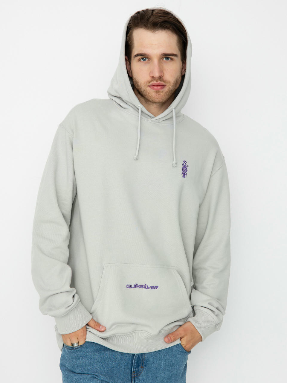 Bluza z kapturem Quiksilver Mercury HD (gray violet)