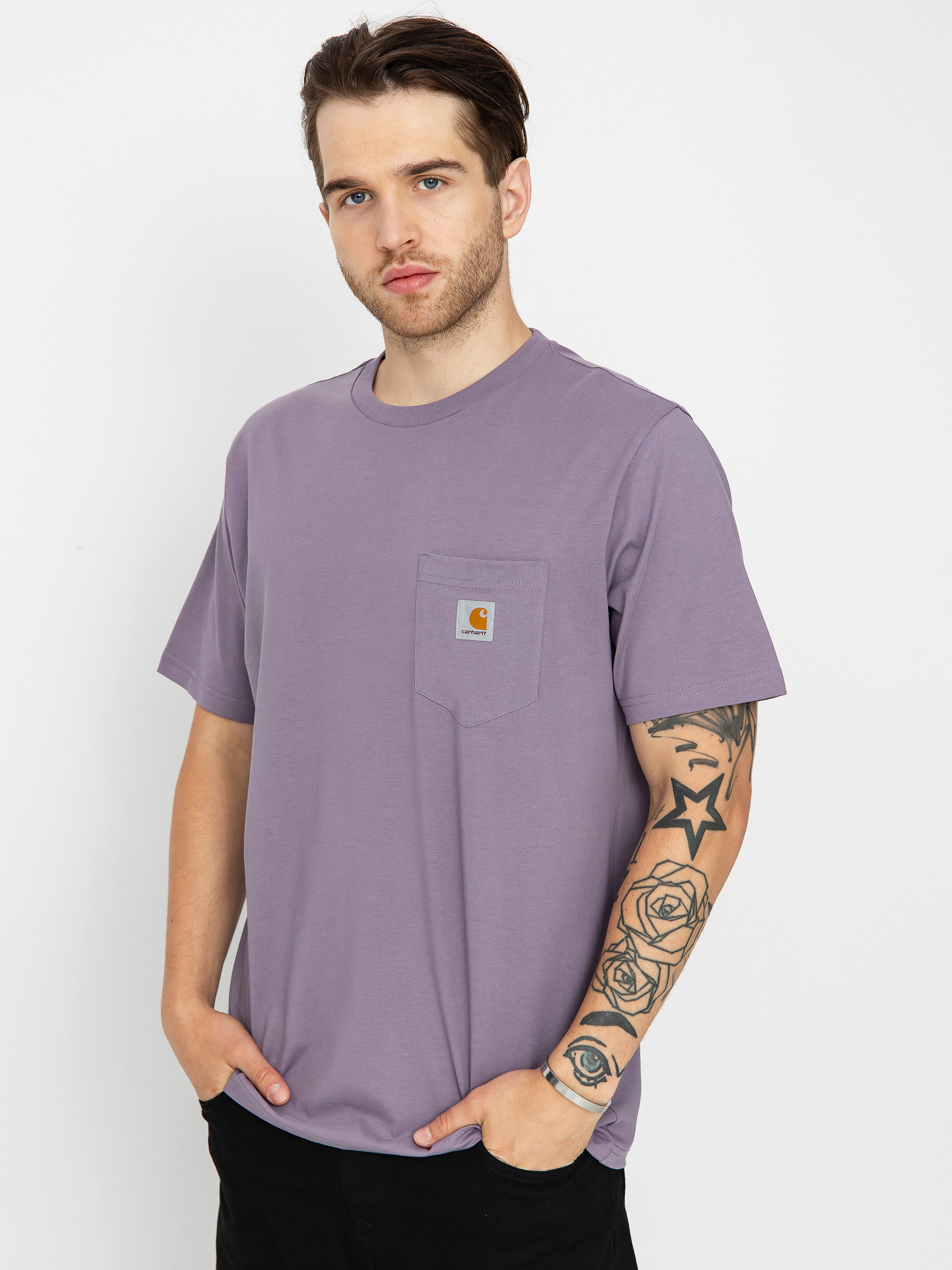 T-shirt Carhartt WIP Pocket (glassy purple)