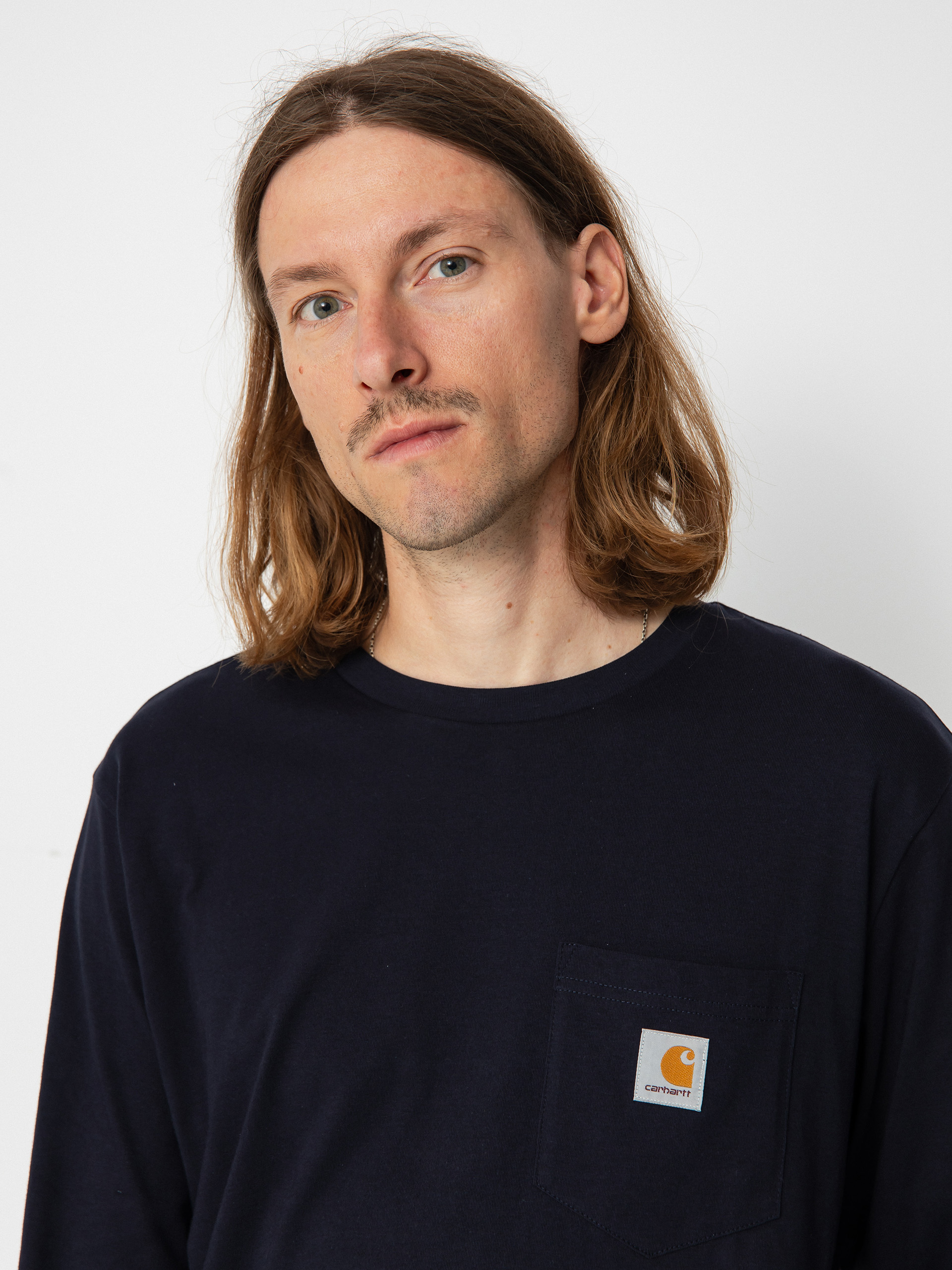 Longsleeve Carhartt WIP Pocket (dark navy)