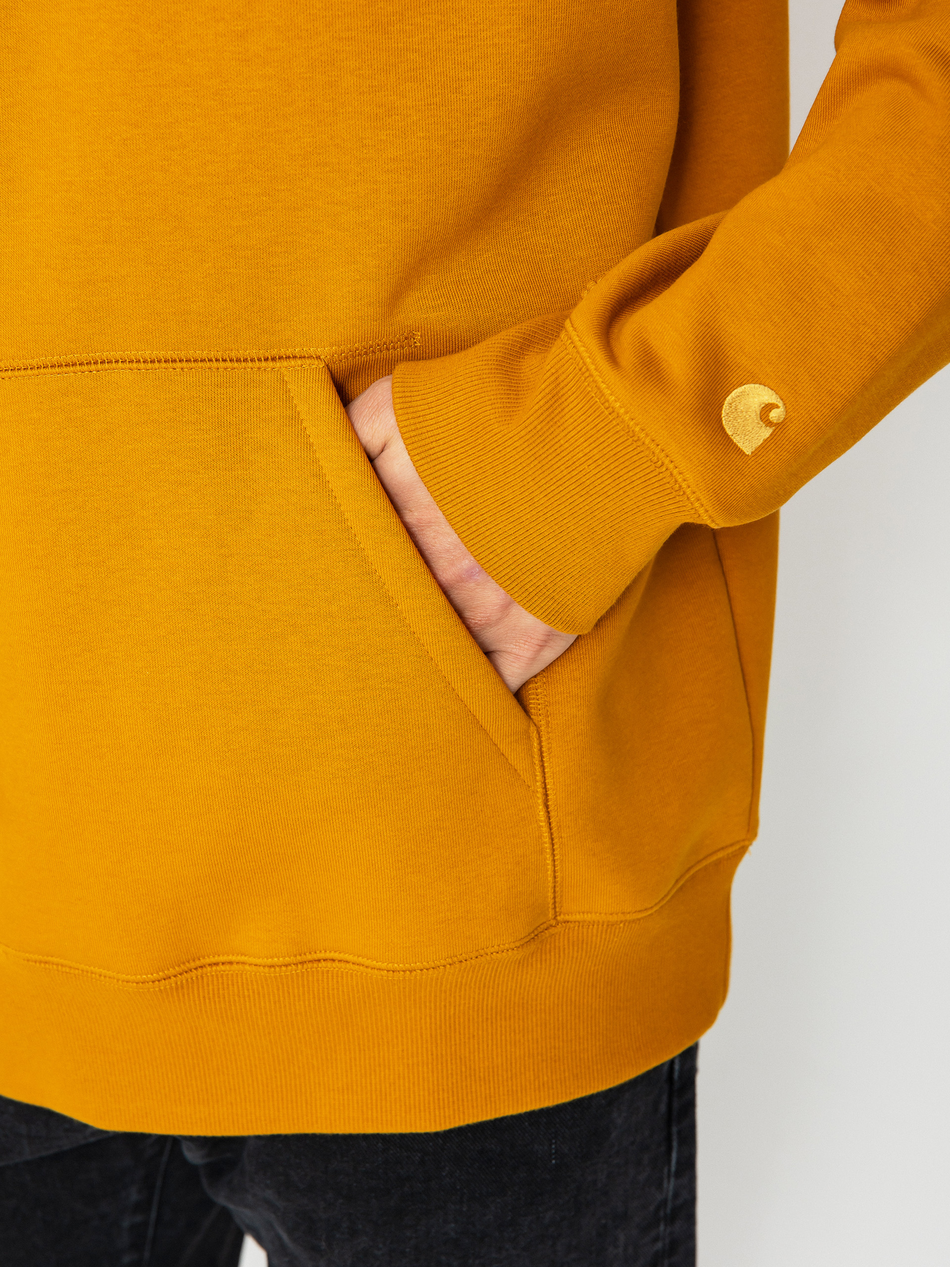 Bluza z kapturem Carhartt WIP Chase HD (buckthorn/gold)
