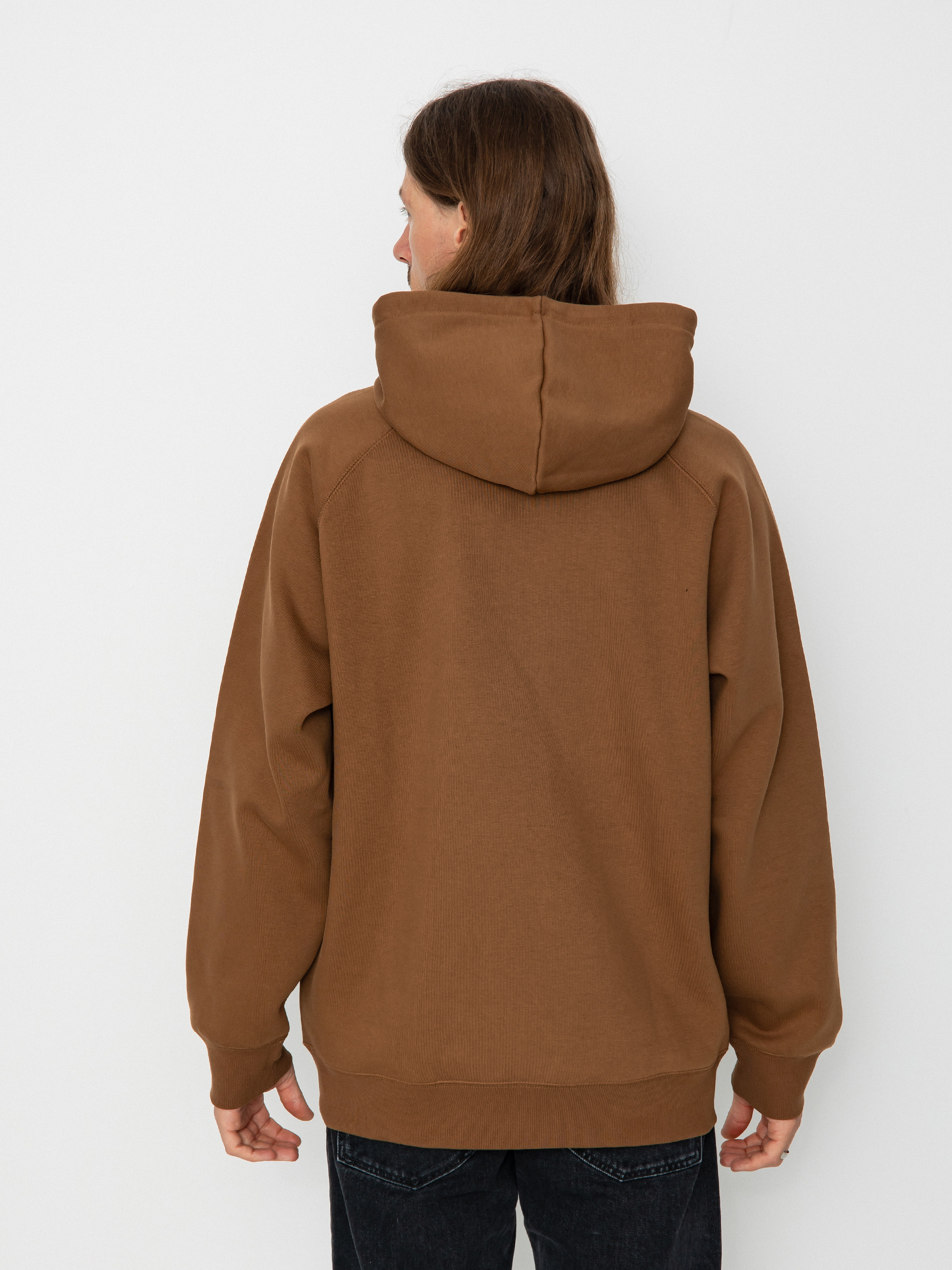 Bluza z kapturem Carhartt WIP Chase HD (tamarind/gold)