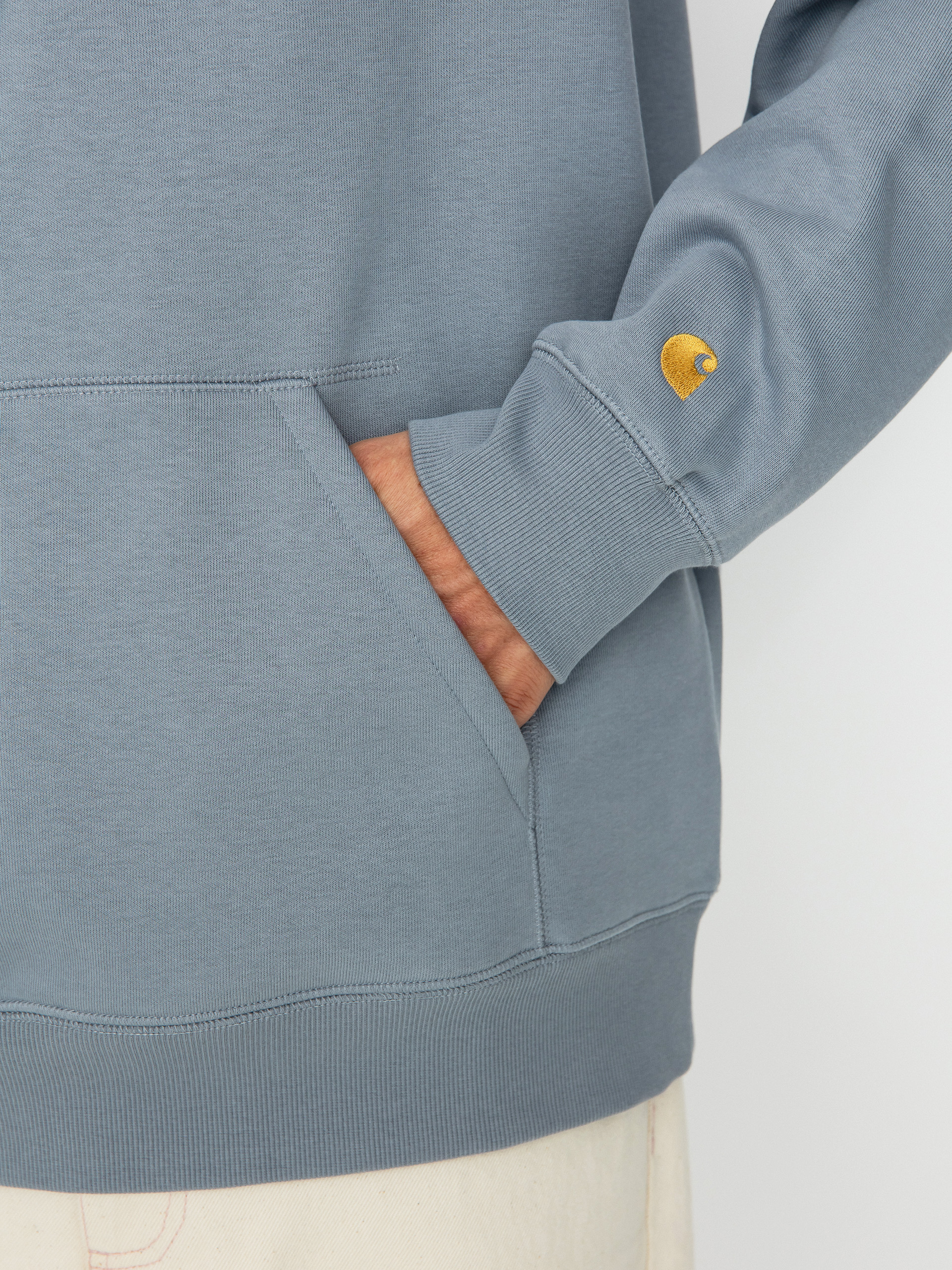 Bluza z kapturem Carhartt WIP Chase HD (mirror/gold)