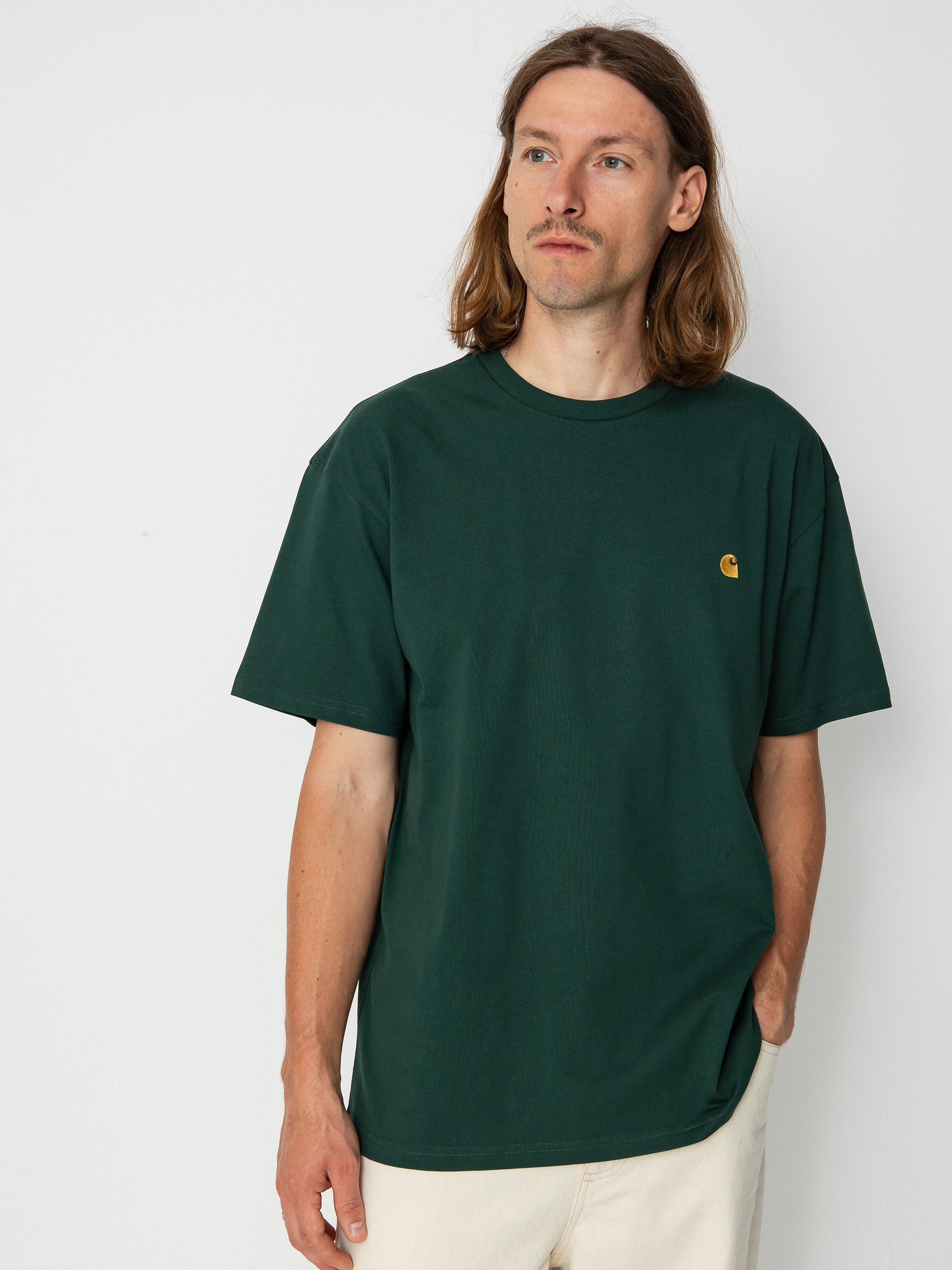 T-shirt Carhartt WIP Chase (discovery green/gold)