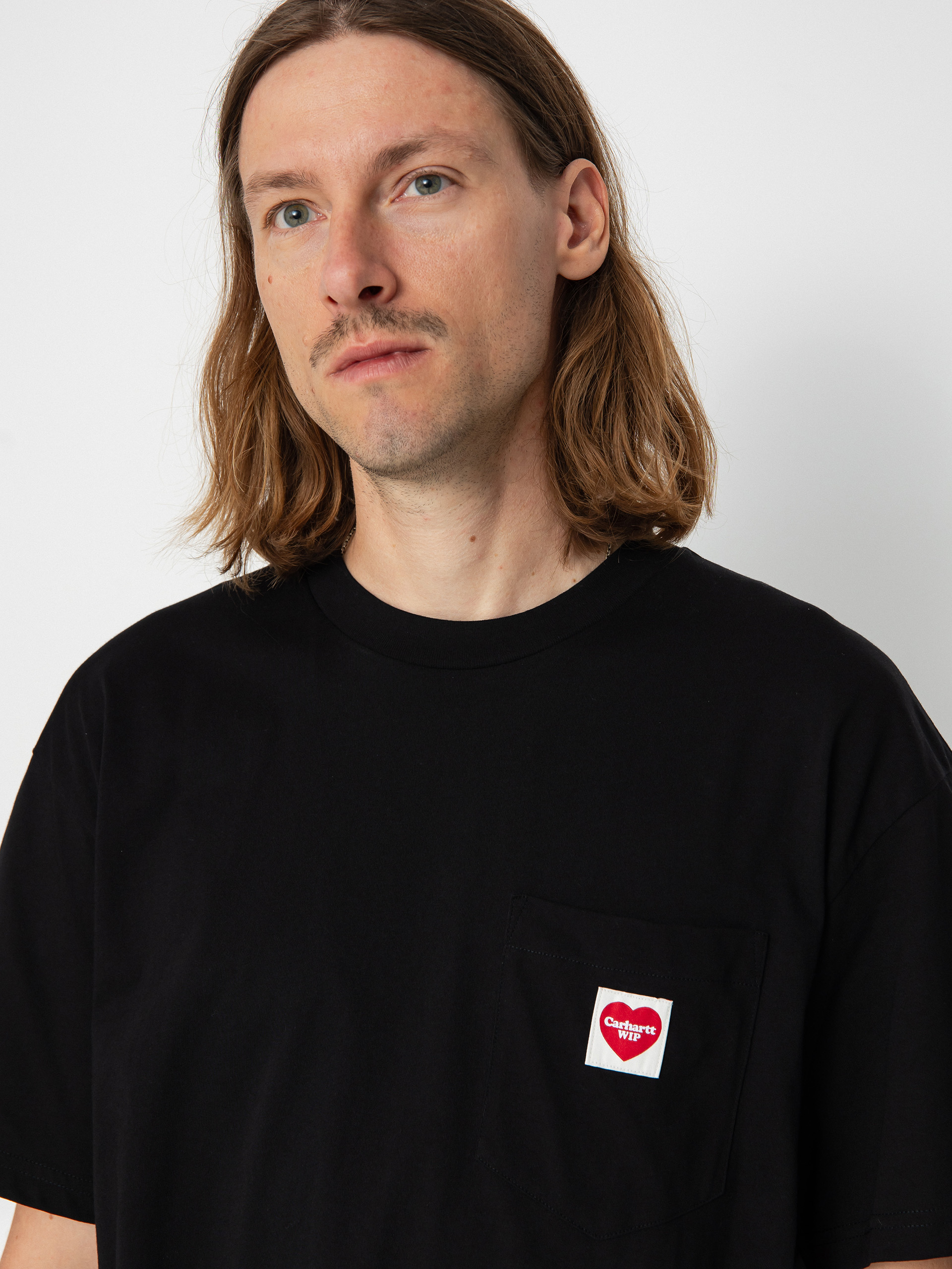 T-shirt Carhartt WIP Pocket Heart (black)