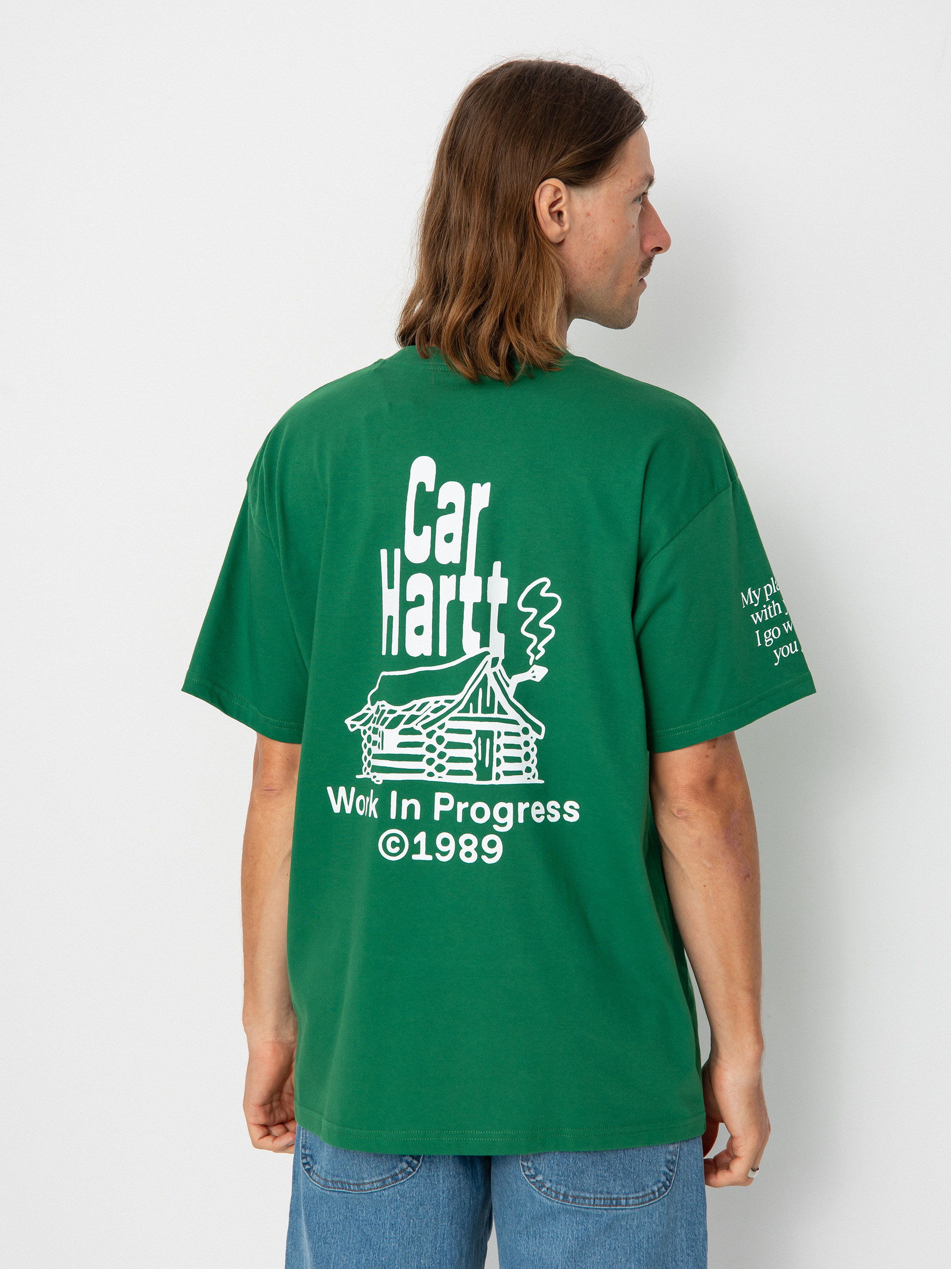 T-shirt Carhartt WIP Home (aspen green/white)