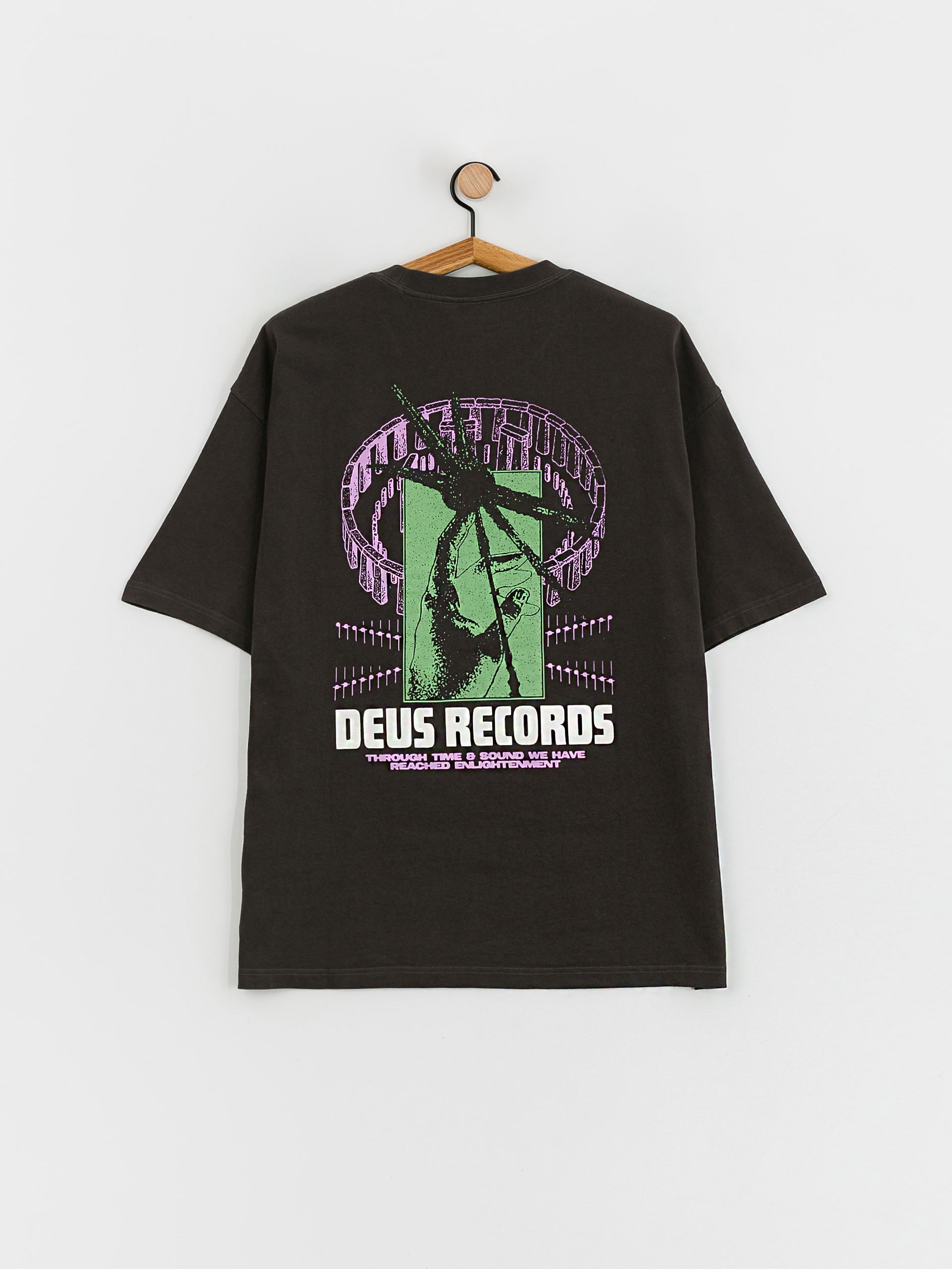 T-shirt Deus Ex Machina Time And Sound (anthracite)
