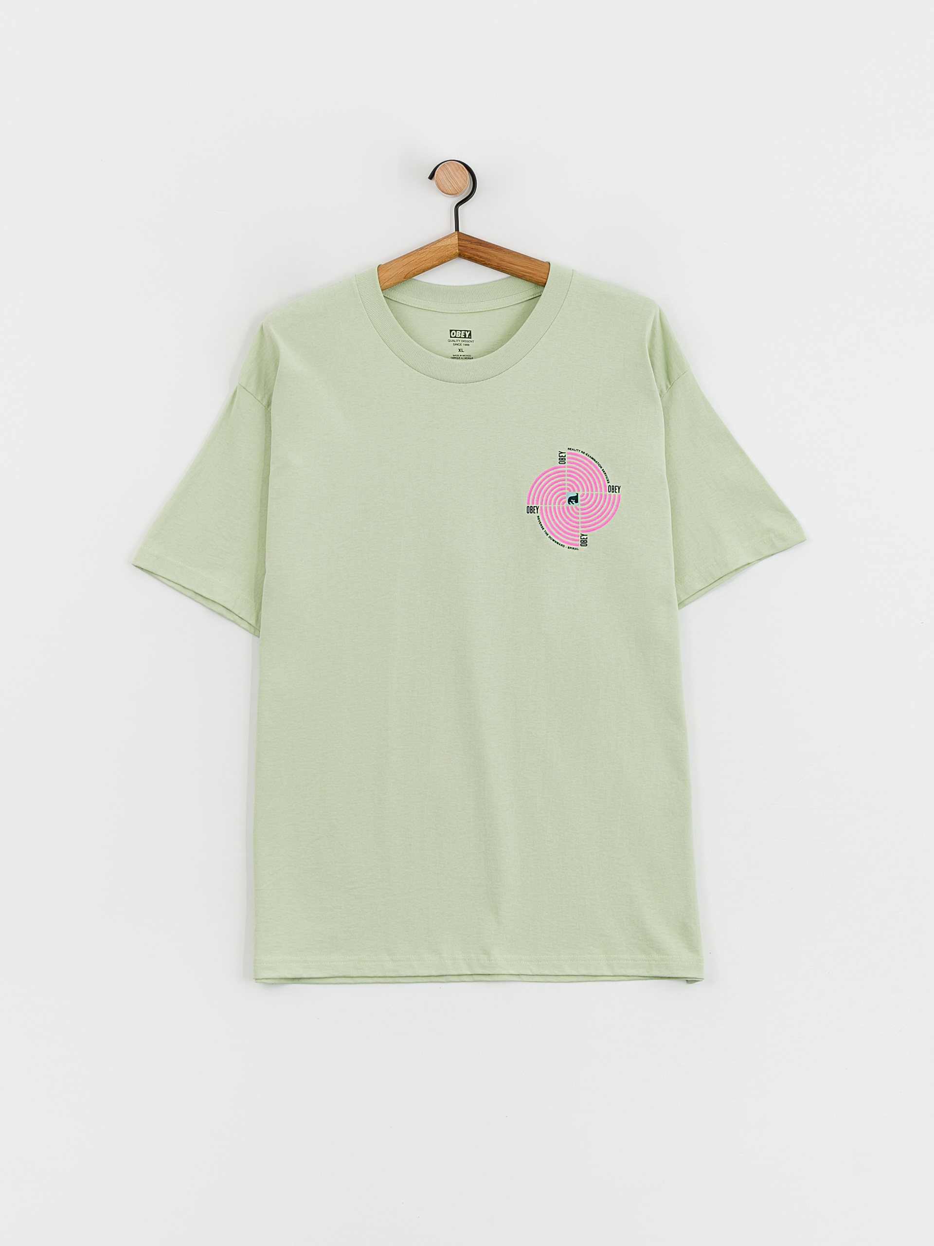 T-shirt OBEY Downward Spiral (cucumber)