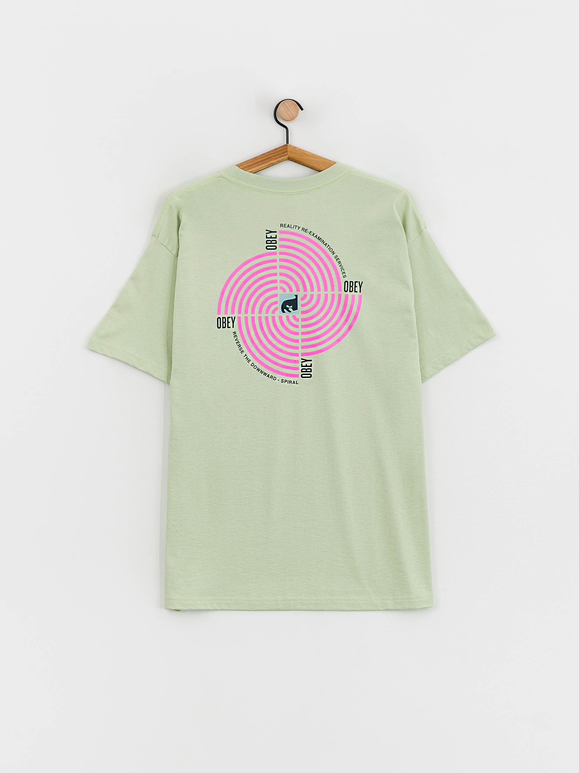 T-shirt OBEY Downward Spiral (cucumber)