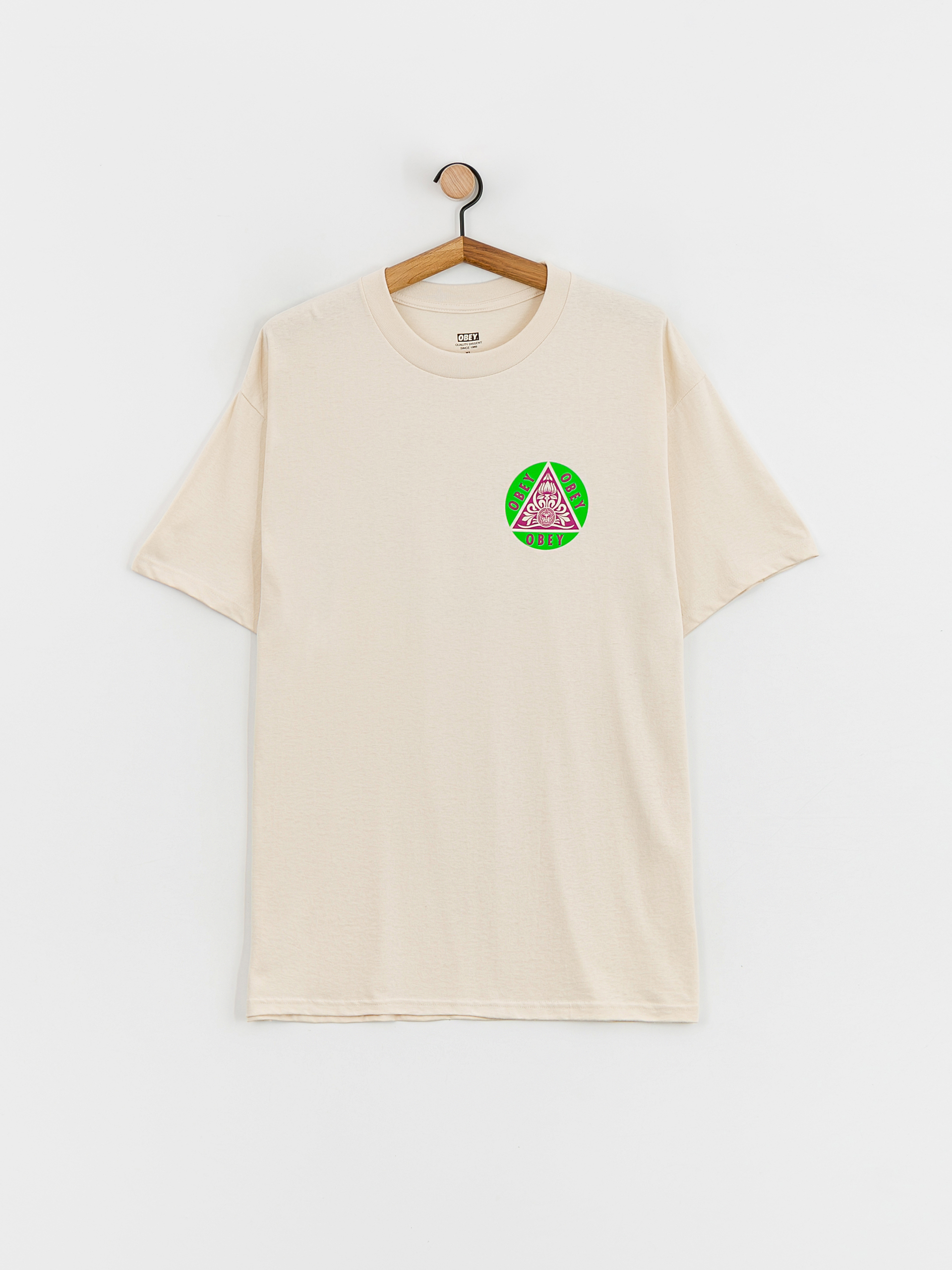 T-shirt OBEY Pyramid (cream)