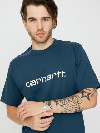 T-shirt Carhartt WIP Script (squid/salt)