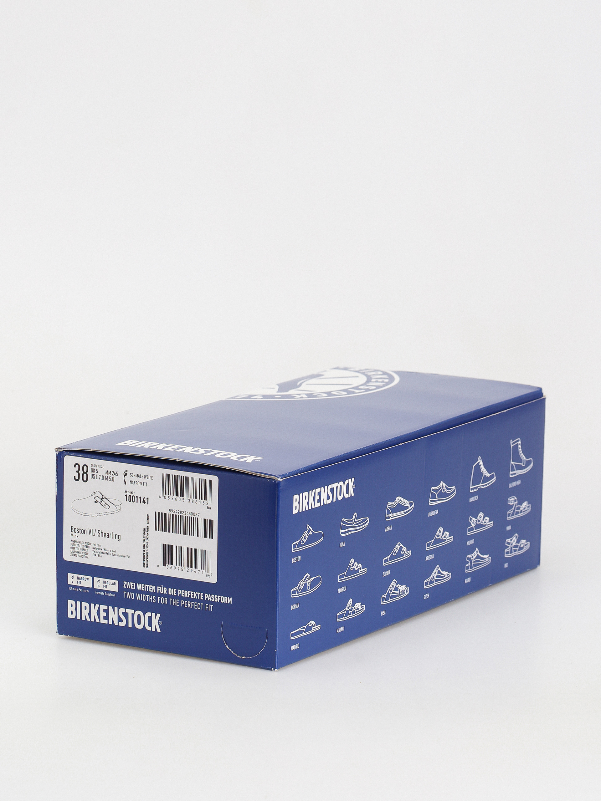 Klapki Birkenstock Boston Suede Leather Narrow Wmn (mink)