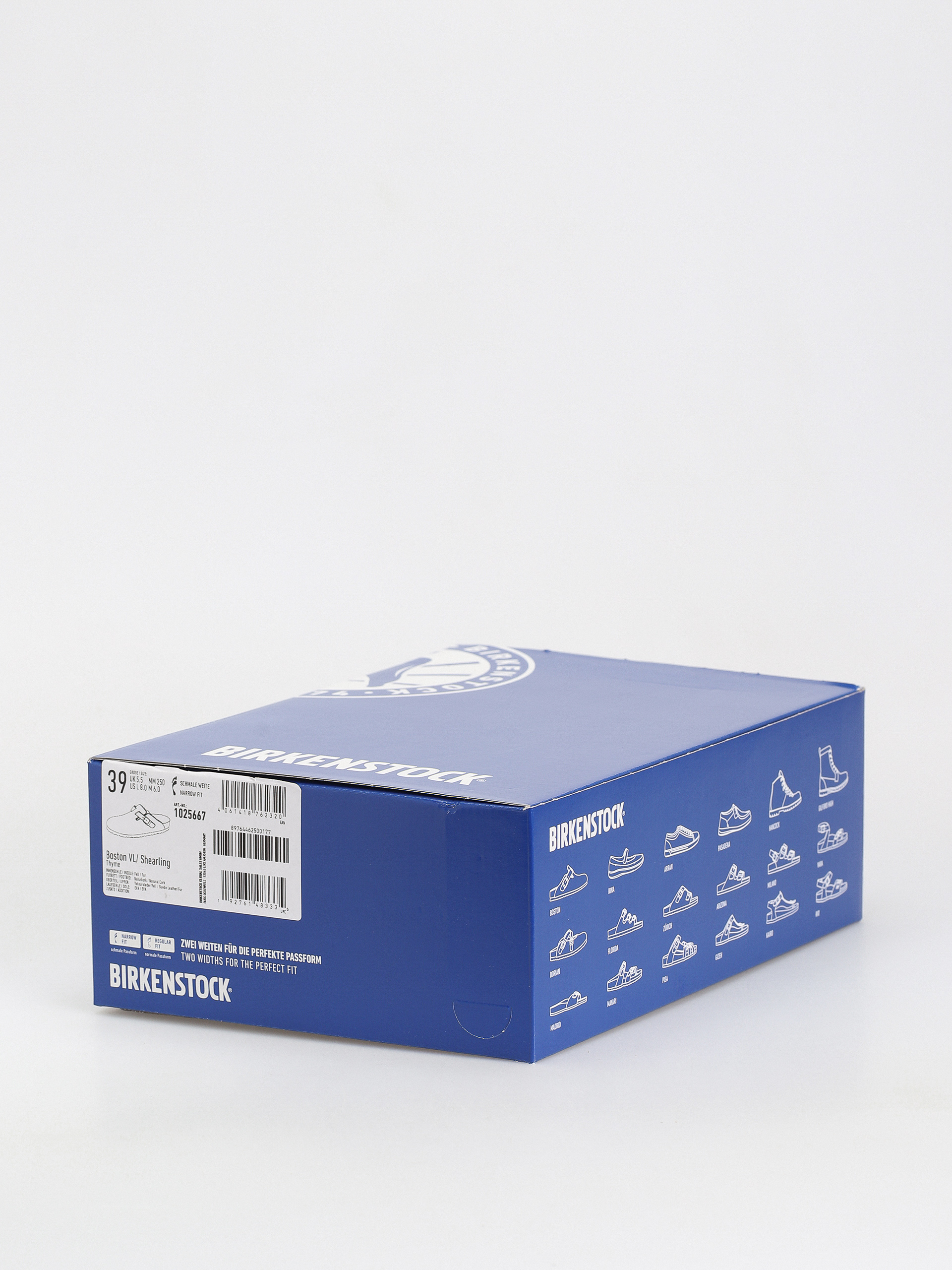 Klapki Birkenstock Boston Suede Leather Narrow Wmn (thyme)