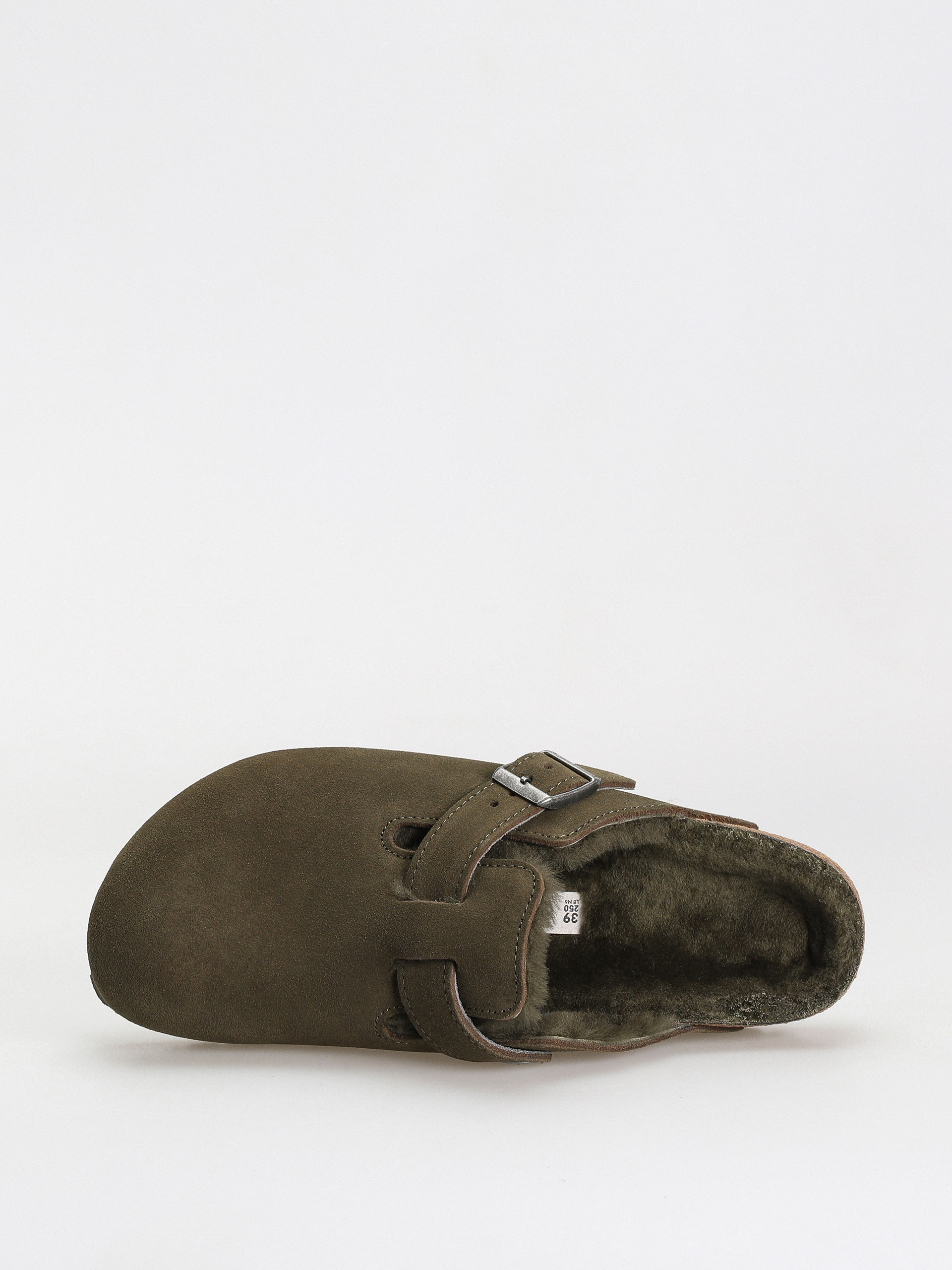 Klapki Birkenstock Boston Suede Leather Narrow Wmn (thyme)