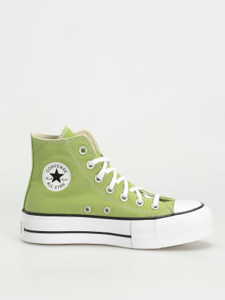 CONVERSE Chuck Taylor All Star Lift Platform Hi Top Egret Thriftshop Yellow  - BangBangshop.lv