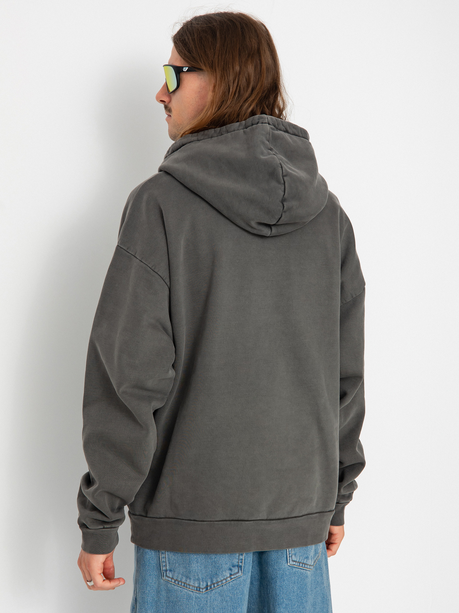 Bluza z kapturem OBEY Lowercase Pigment HD (pigment digital black)