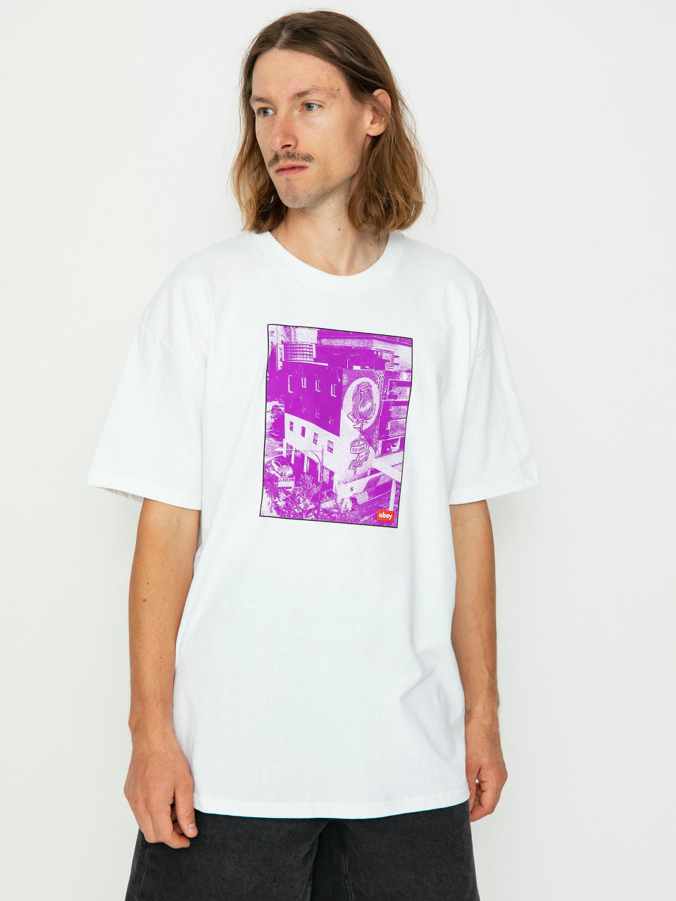 T-shirt OBEY South Korea Photo (white)