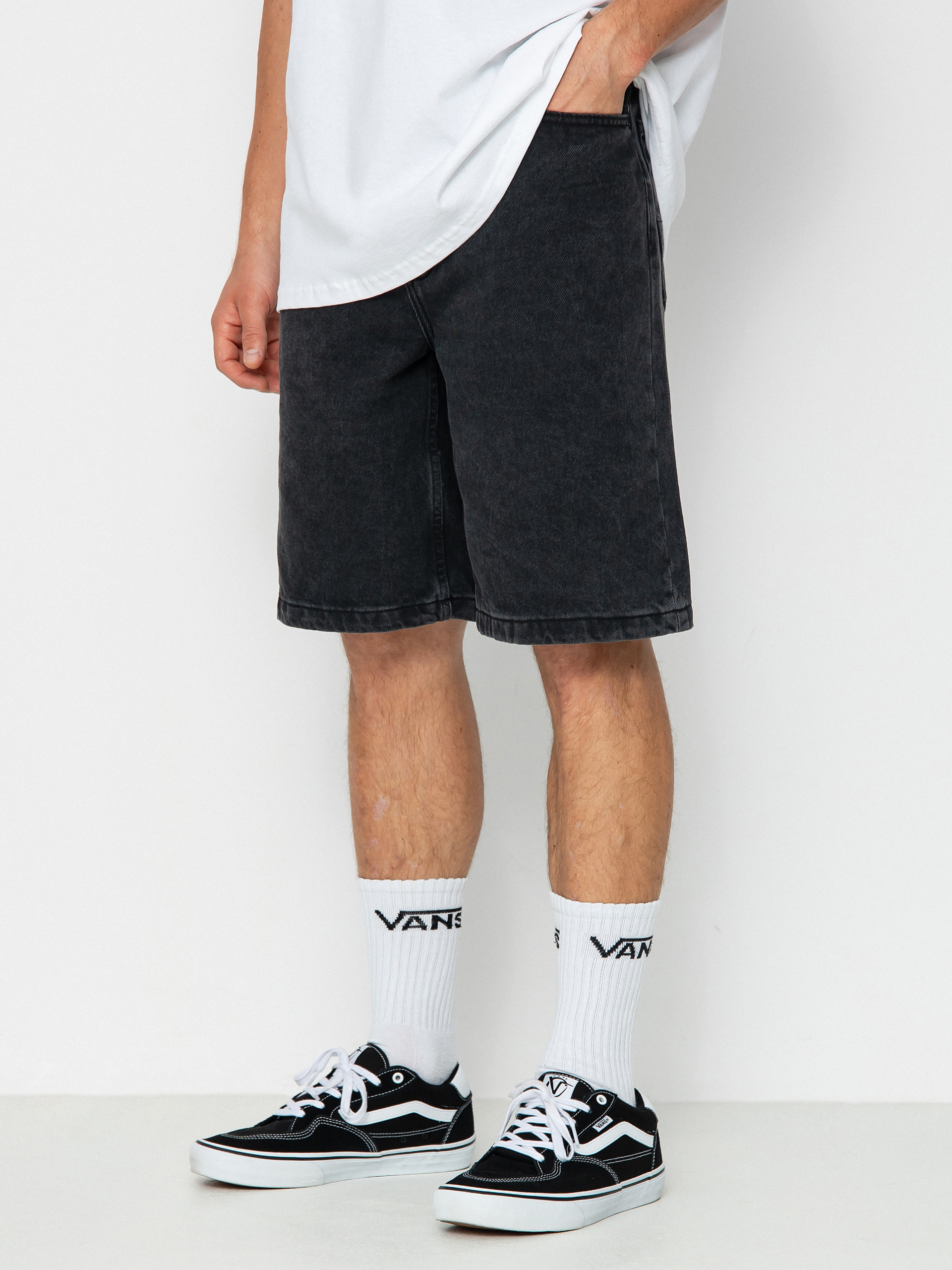 Szorty Vans Check 5 Baggy Denim (washed black)