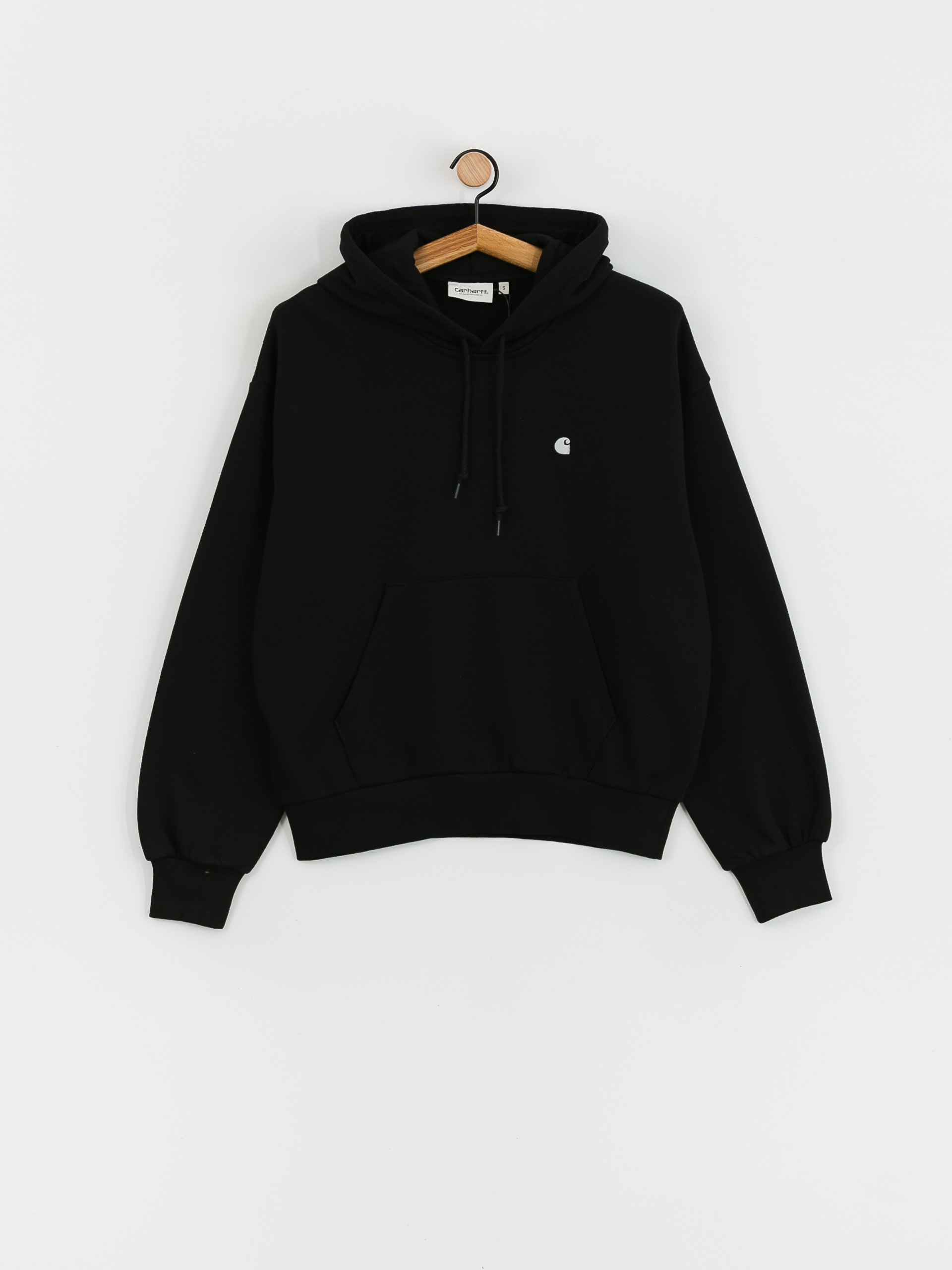 Bluza z kapturem Carhartt WIP Casey HD Wmn (black/silver)