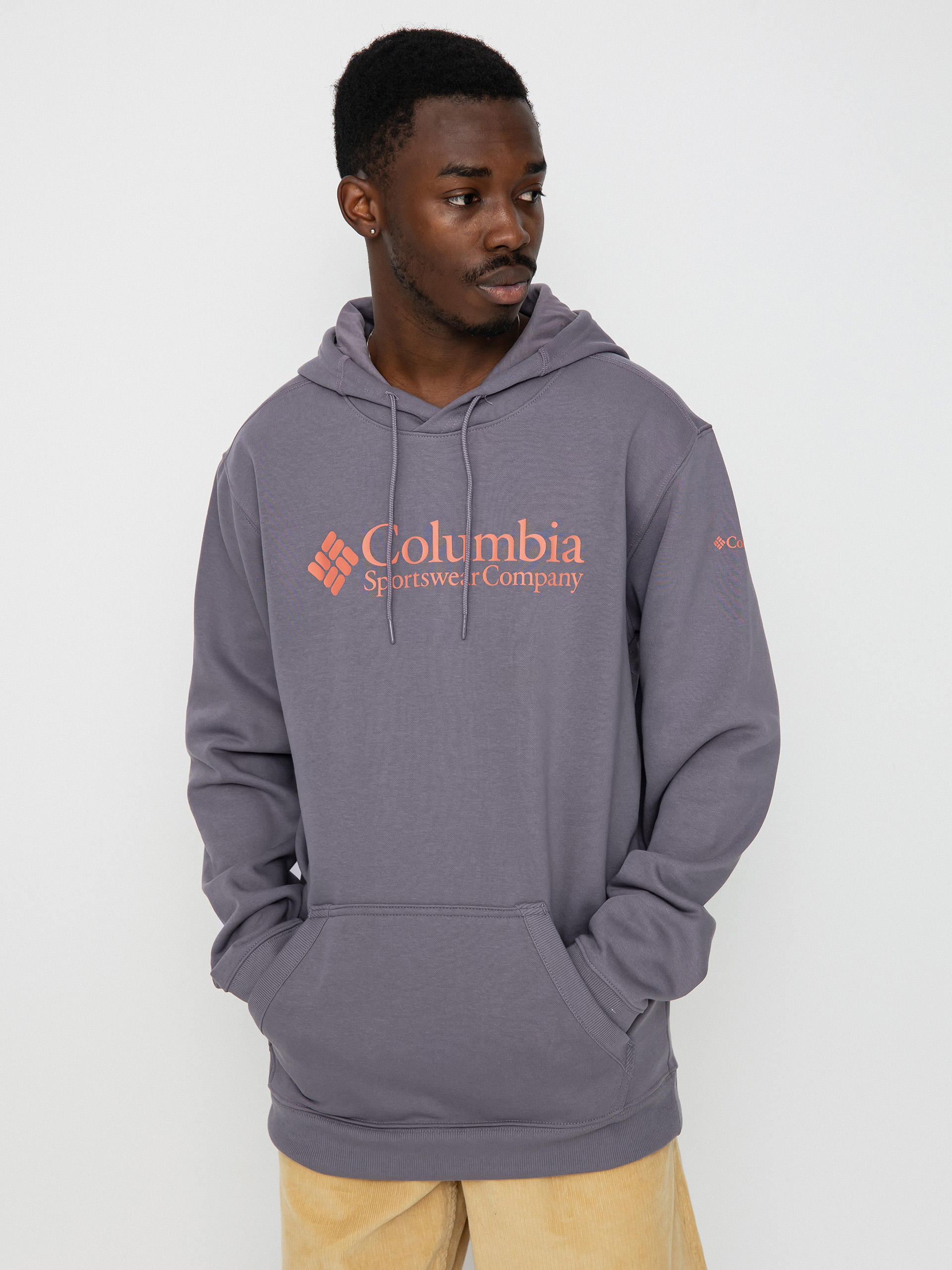 Bluza z kapturem Columbia Csc Basic Logo II HD (granite purple)