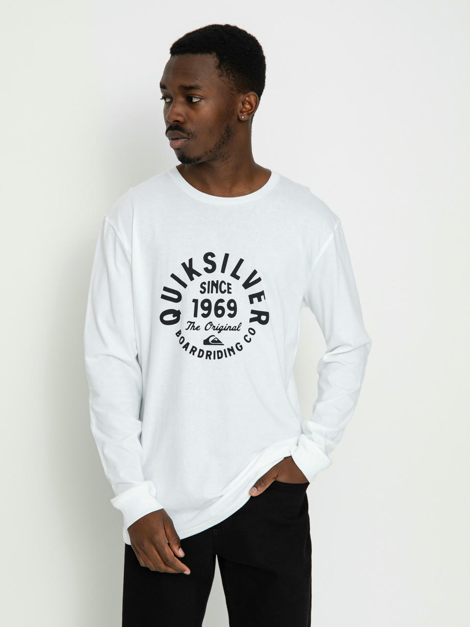 Longsleeve Quiksilver Circled Script Front (white)