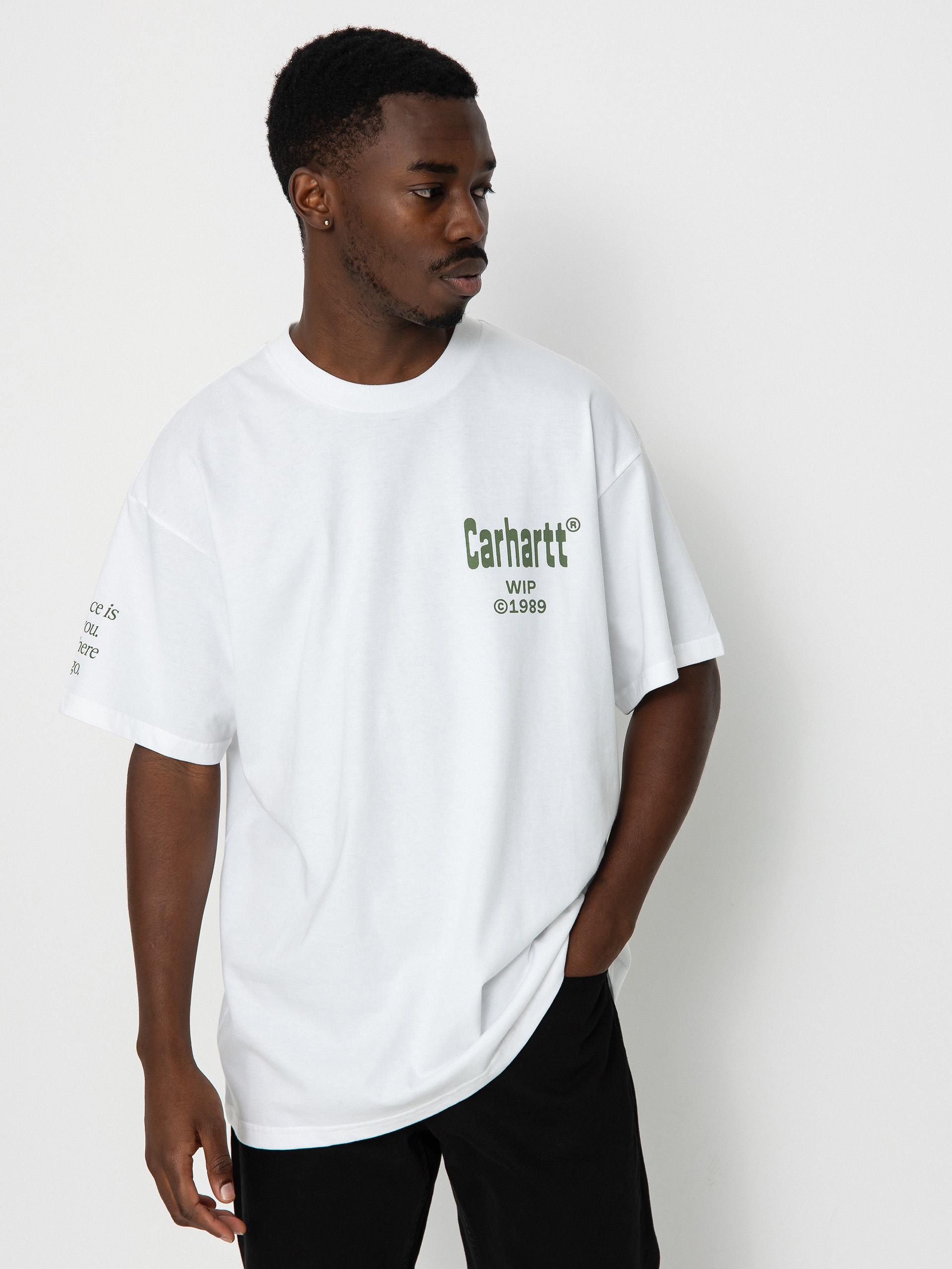 T-shirt Carhartt WIP Home (white/dollar green)
