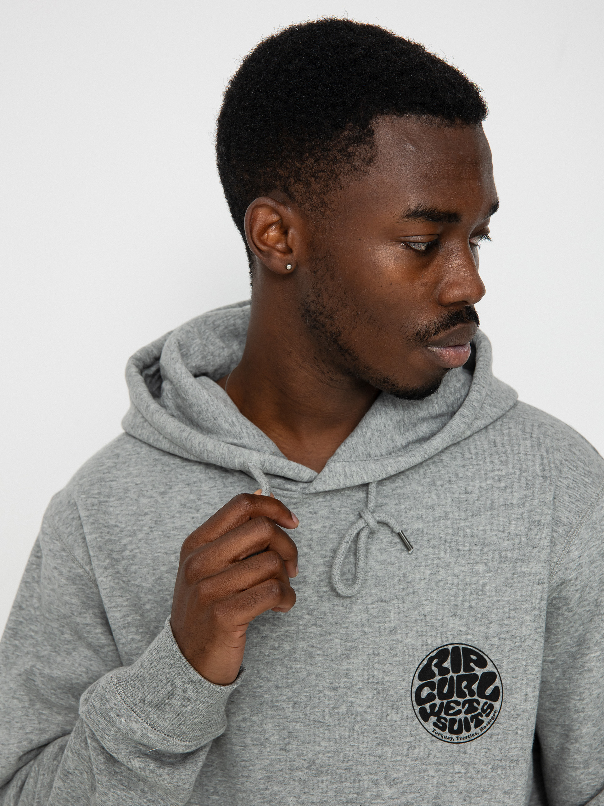 Bluza z kapturem Rip Curl Wetsuit Icon HD (grey marle)