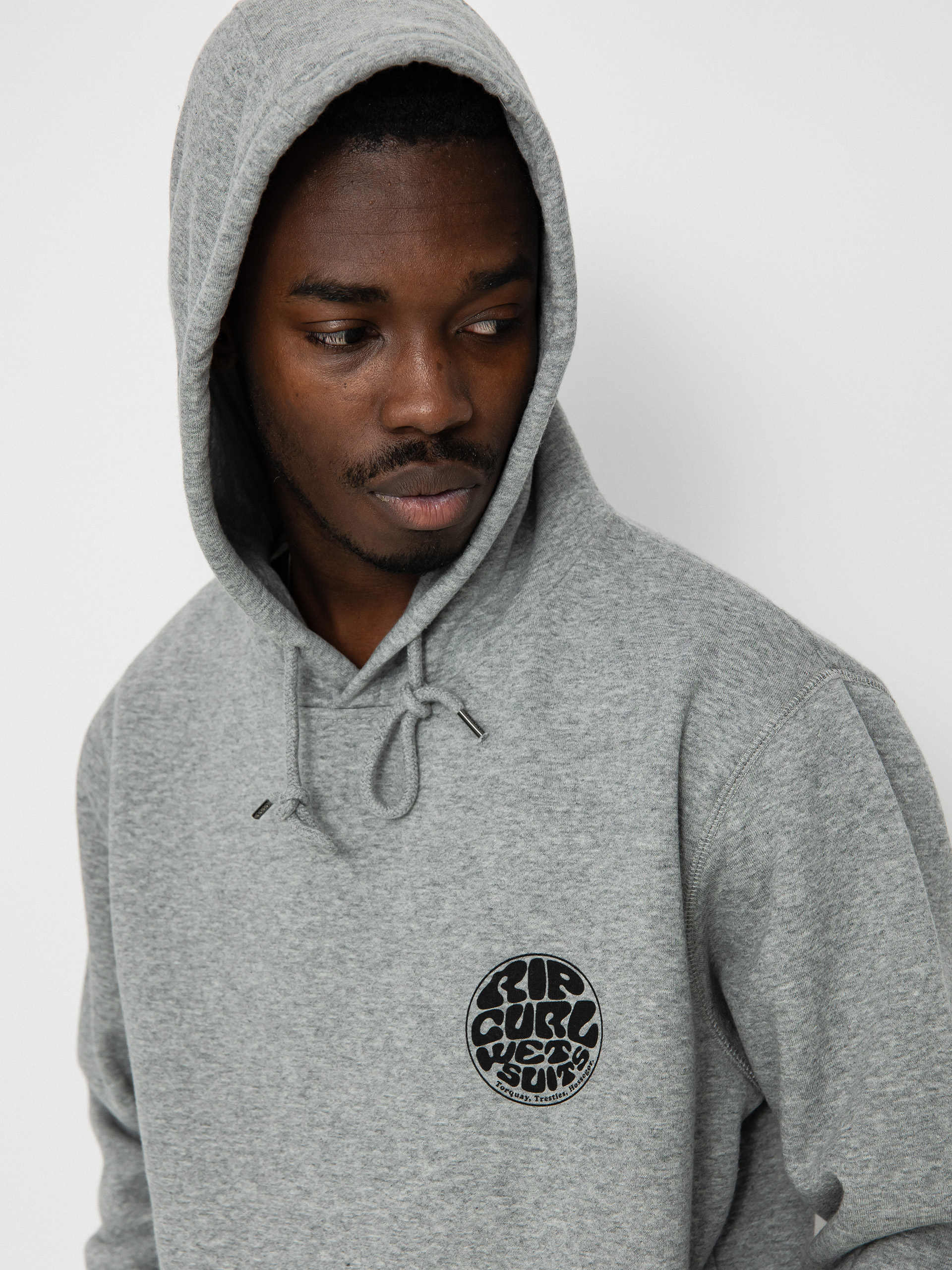 Bluza z kapturem Rip Curl Wetsuit Icon HD (grey marle)