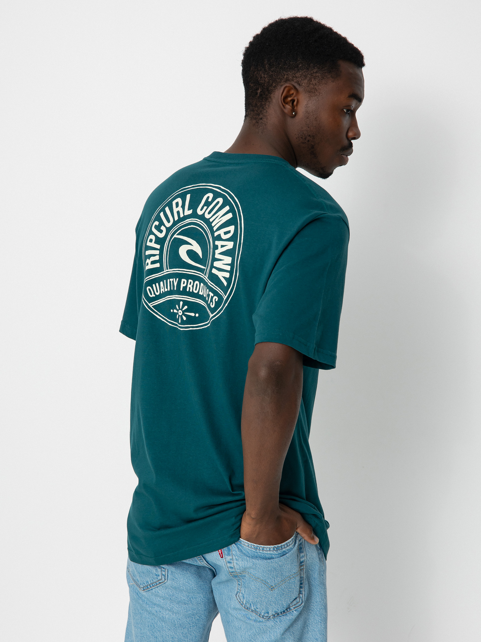 T-shirt Rip Curl Stapler (blue green)