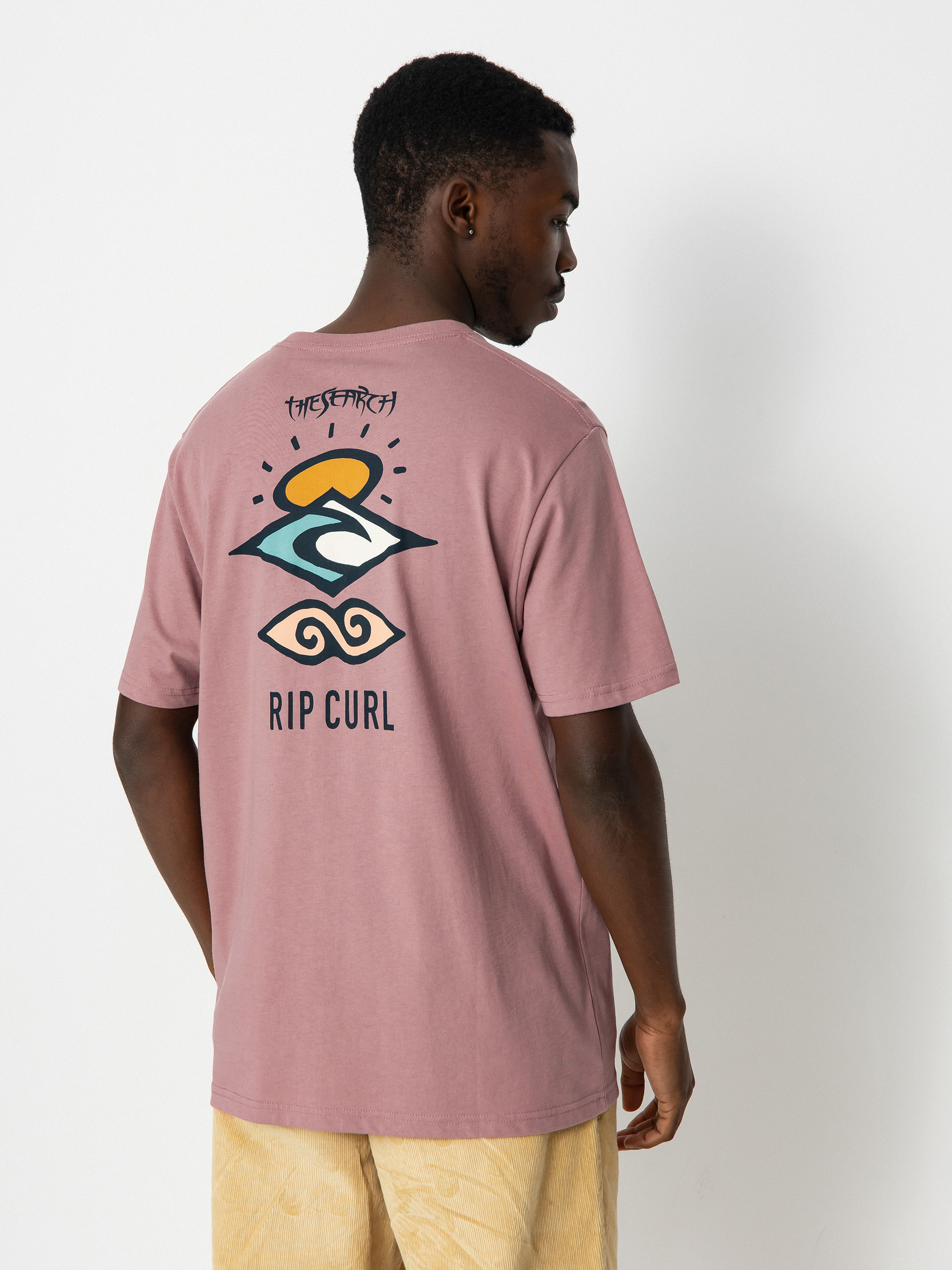 T-shirt Rip Curl Search Icon (mauve)