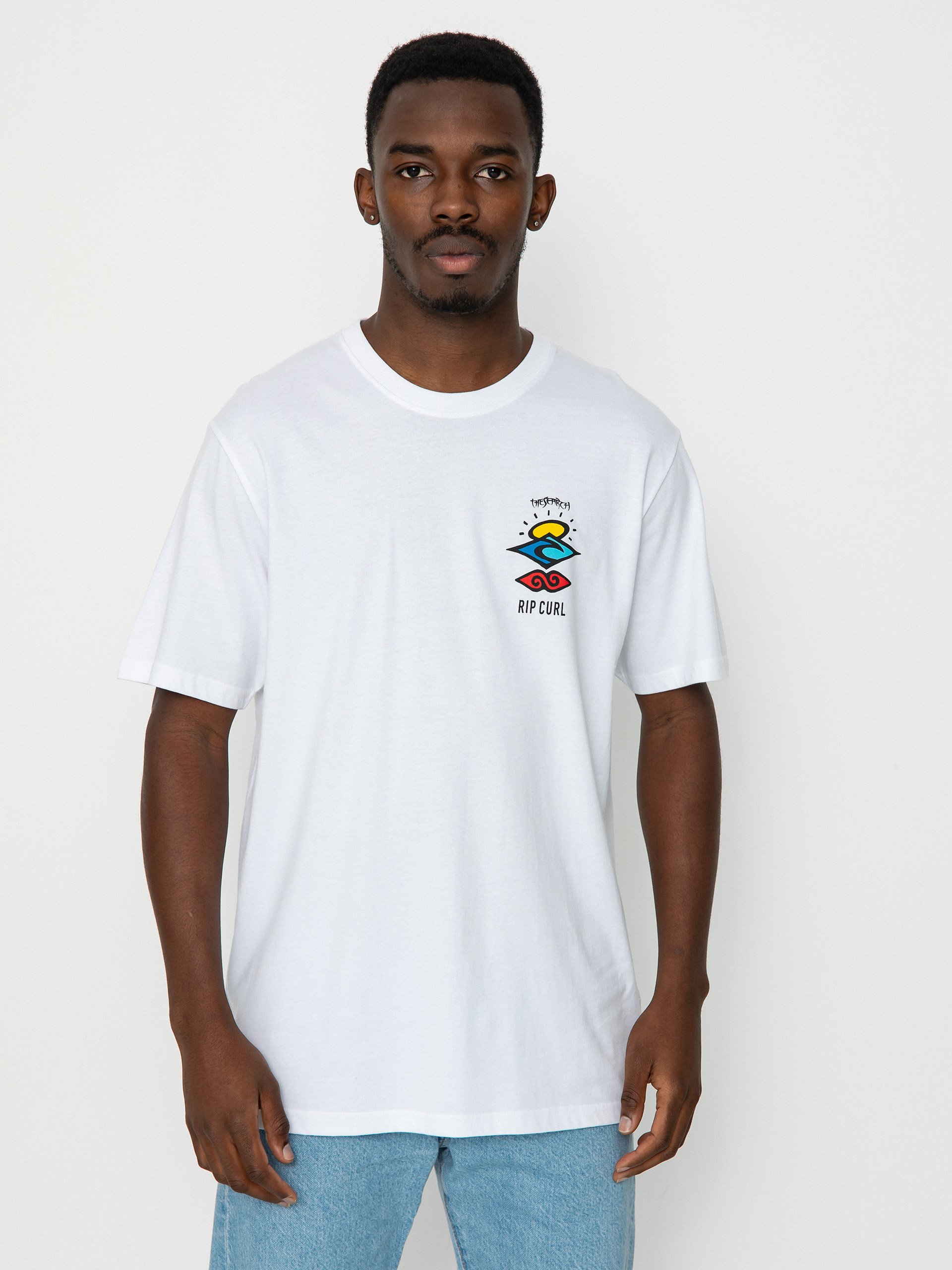 T-shirt Rip Curl Search Icon (white)