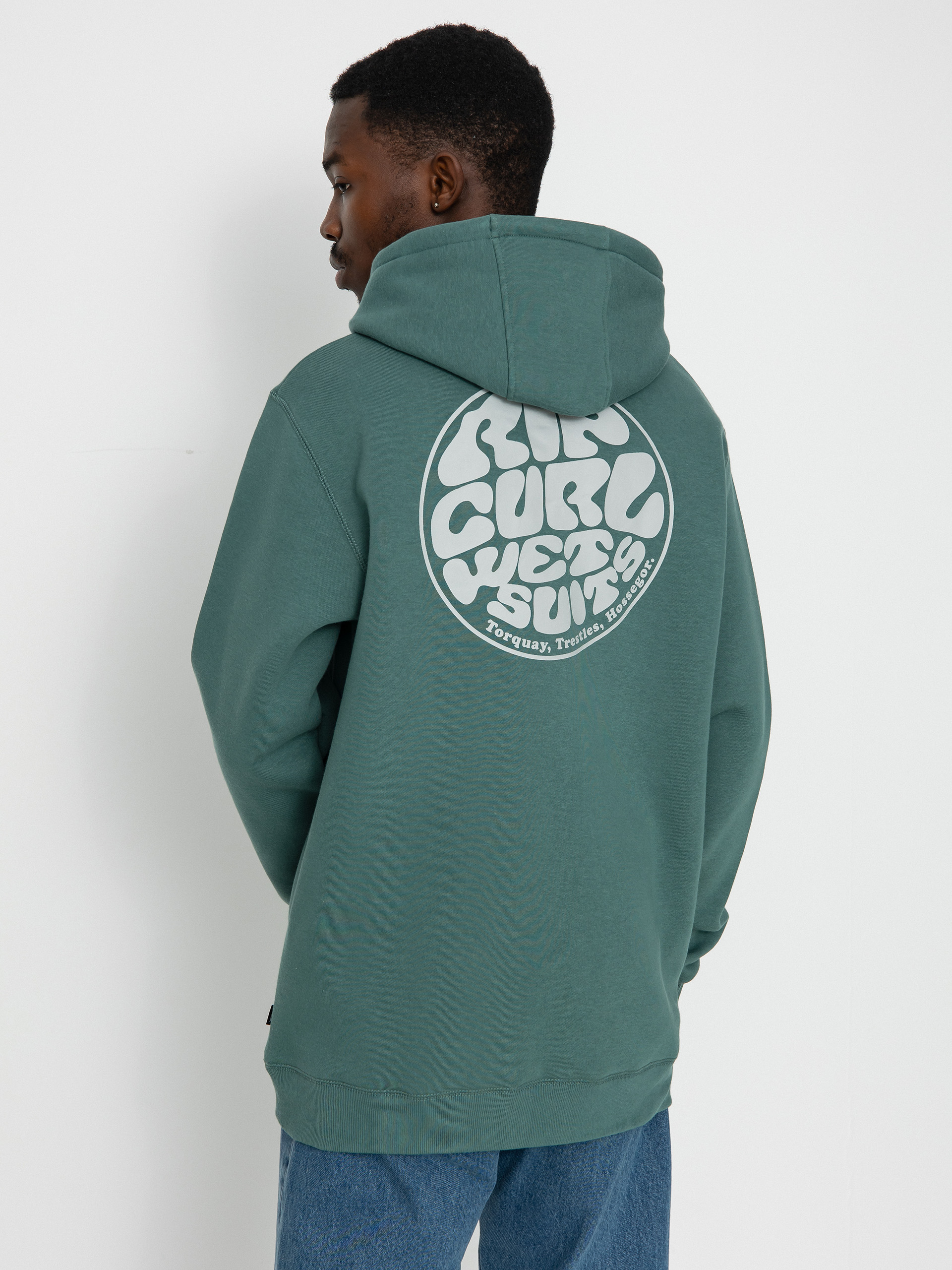 Bluza z kapturem Rip Curl Wetsuit Icon HD (washed green)