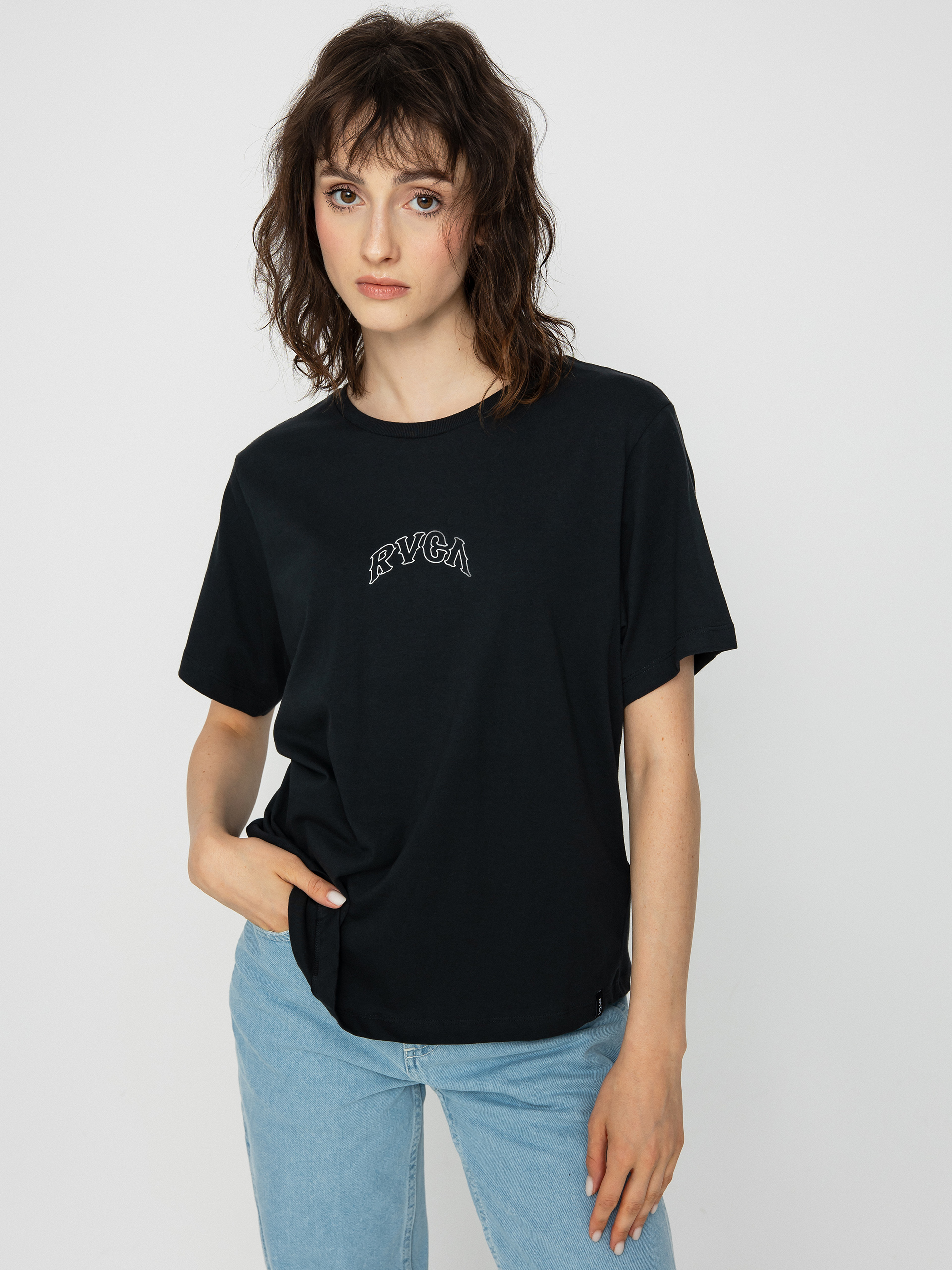 T-shirt RVCA Rvca Arch Keyline Wmn (rvca black)