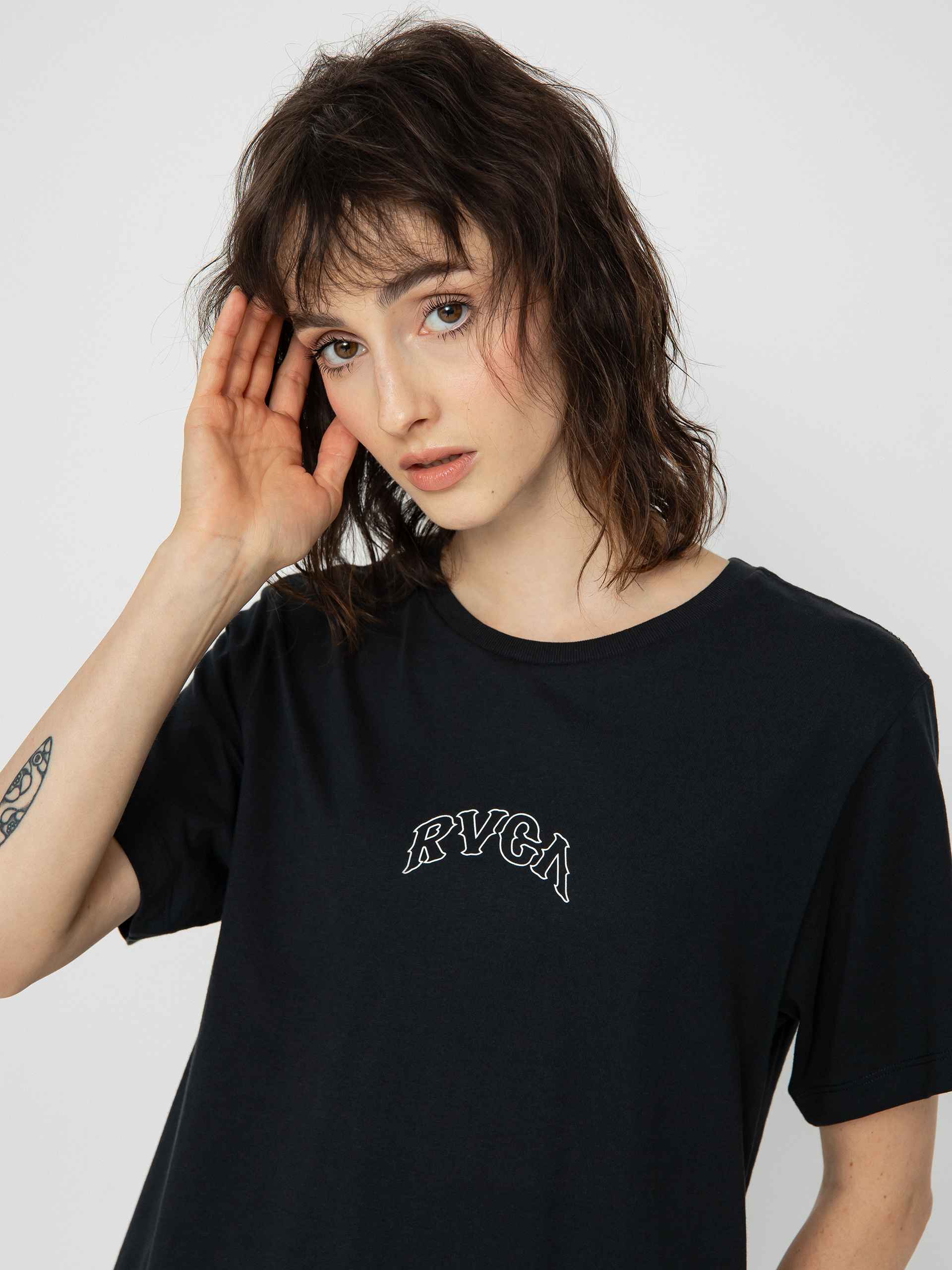 T-shirt RVCA Rvca Arch Keyline Wmn (rvca black)