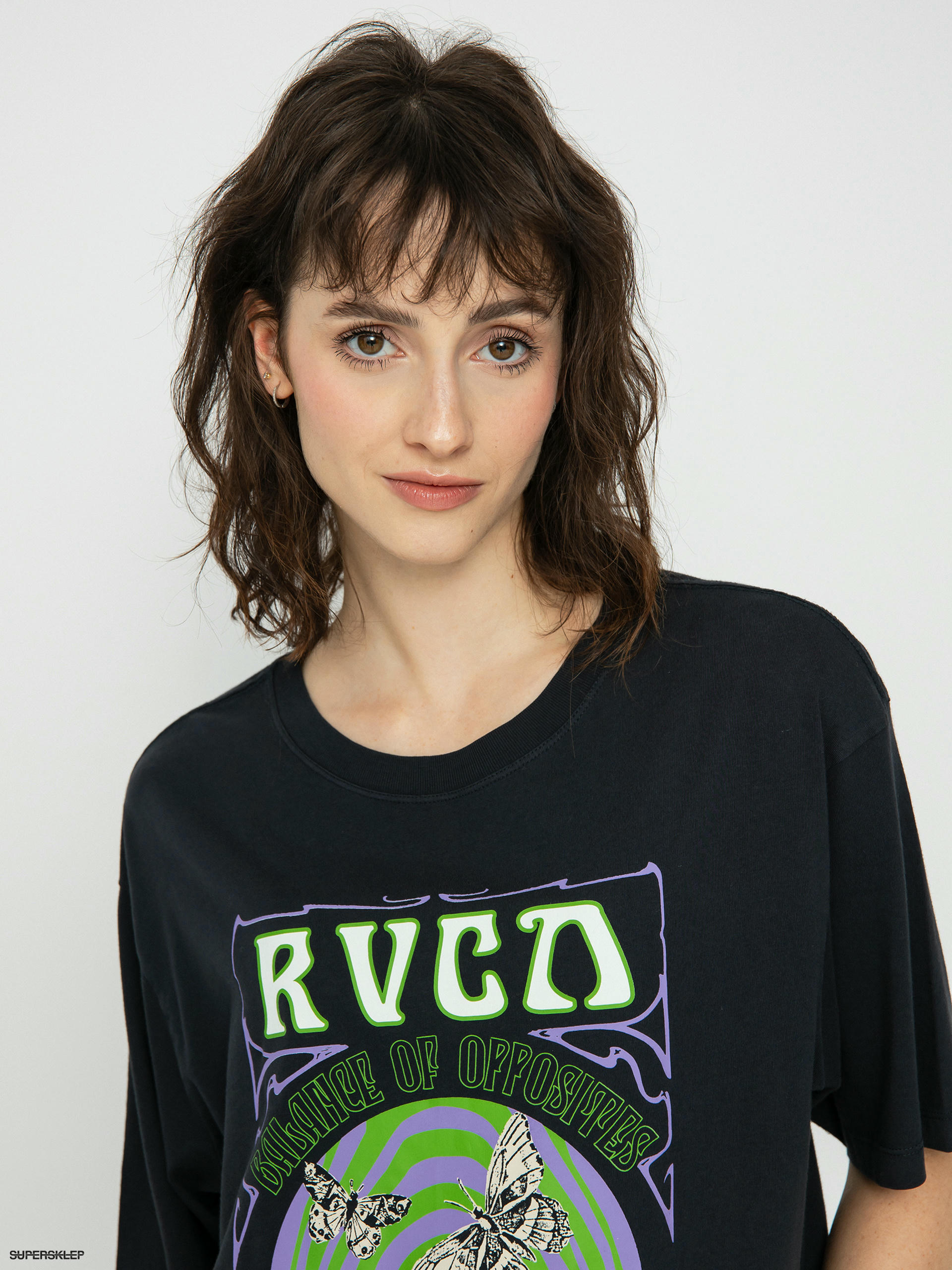 RVCA Swirl Anyday T-shirt Wmn (vivid chartreuse/solid)