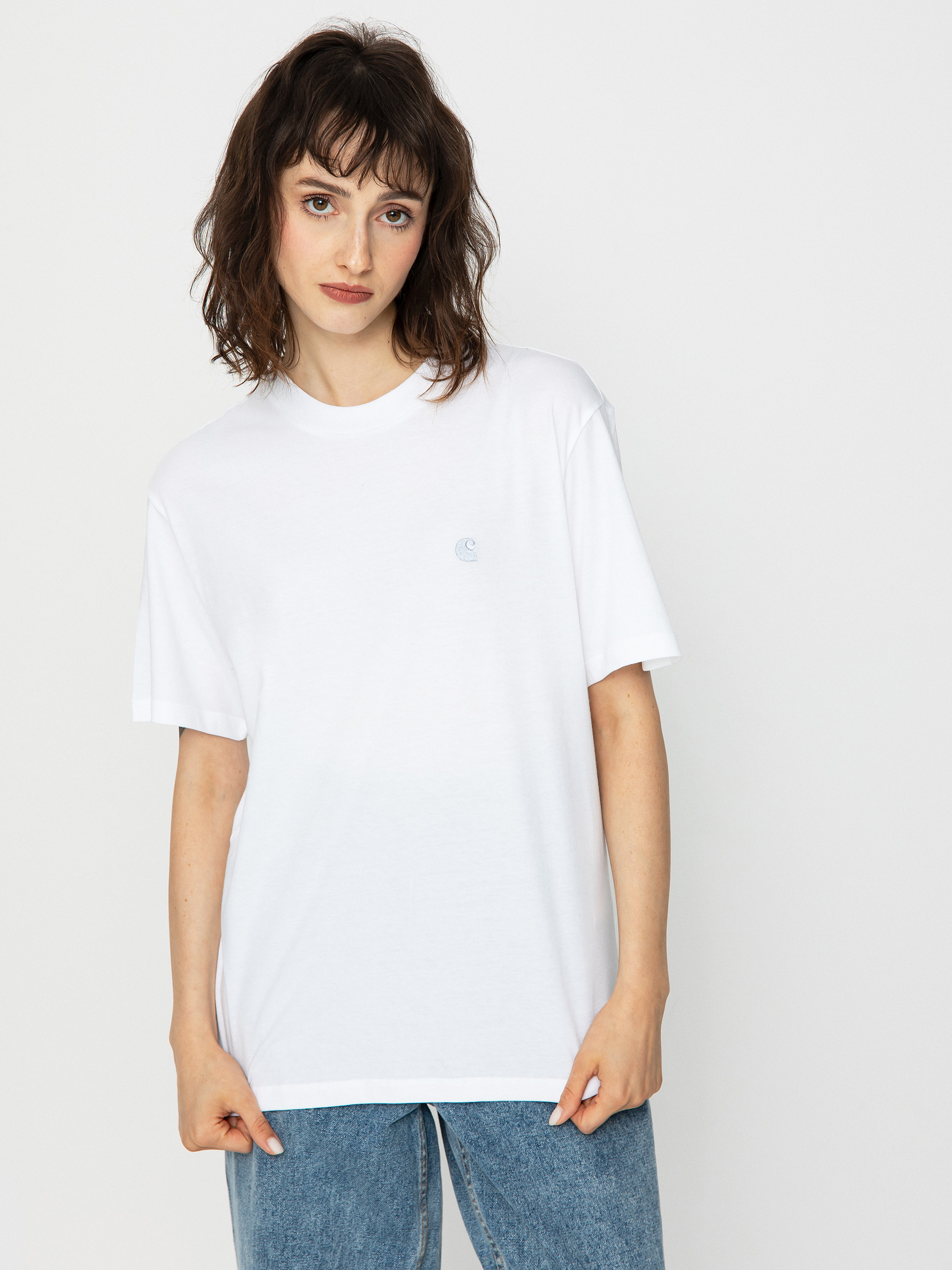T-shirt Carhartt WIP Casey Wmn (white/silver)