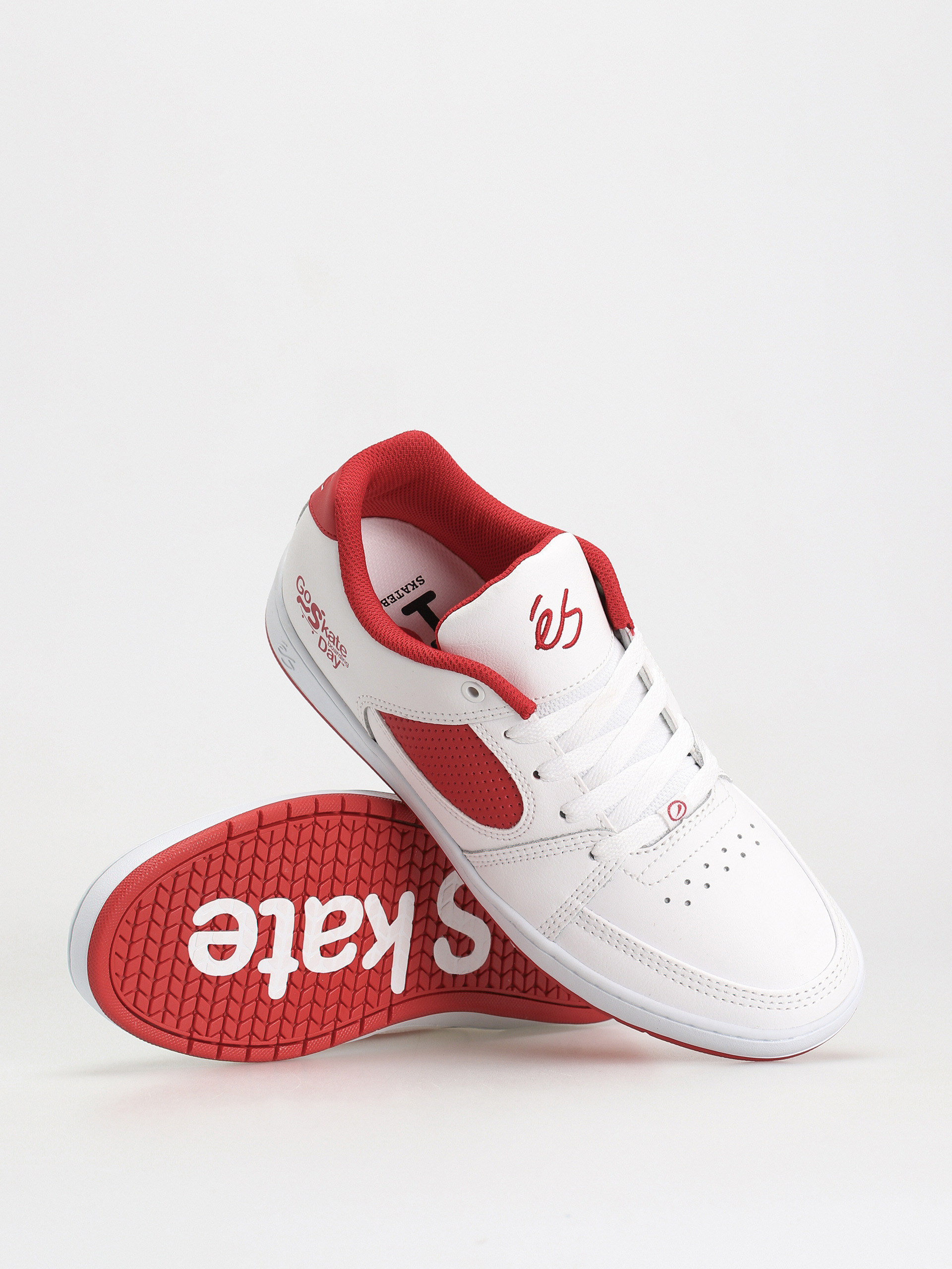 Buty eS Accel Slim X Go Skateboarding (white/red)