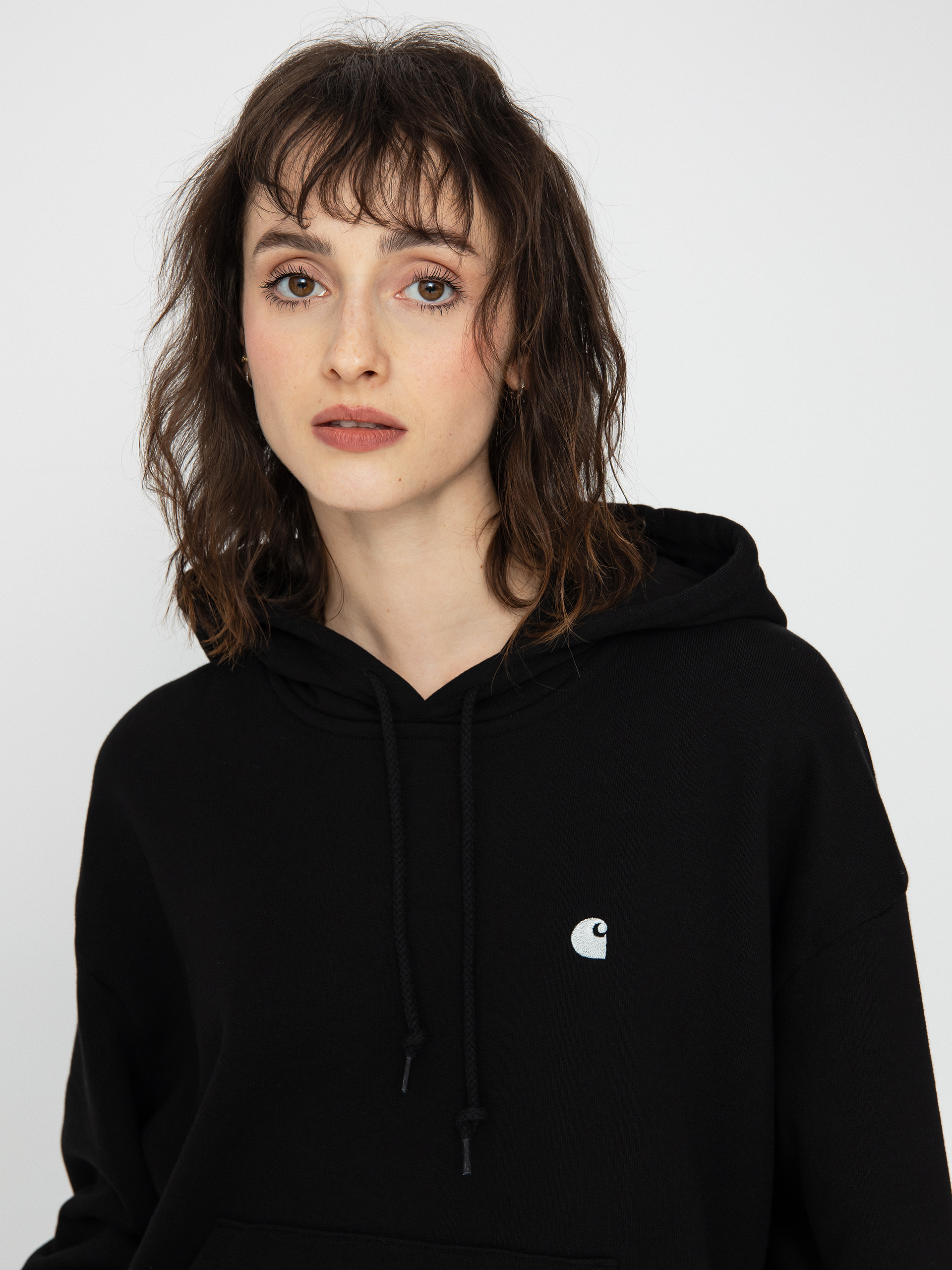 Bluza z kapturem Carhartt WIP Casey HD Wmn (black/silver)