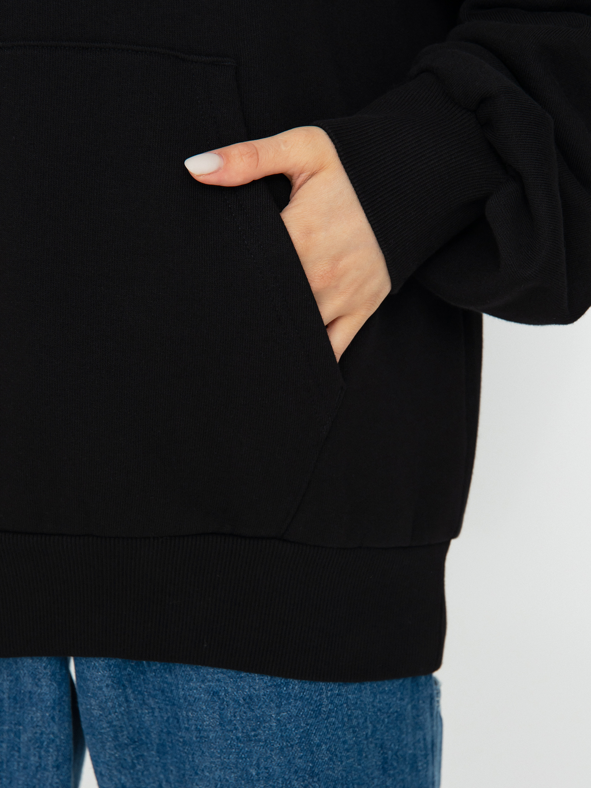 Bluza z kapturem Carhartt WIP Casey HD Wmn (black/silver)