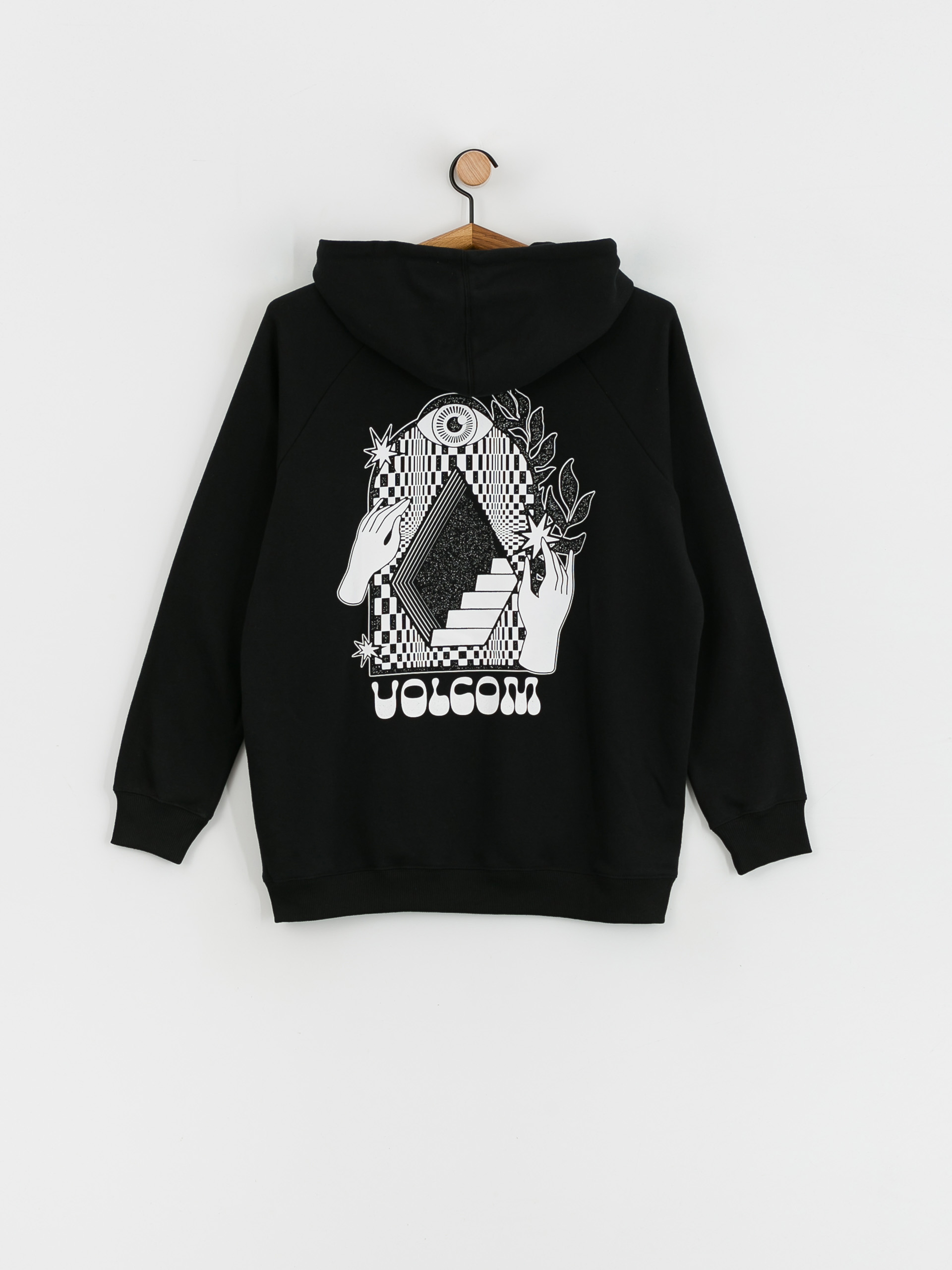 Bluza z kapturem Volcom Truly Stoked Bf HD Wmn (black)