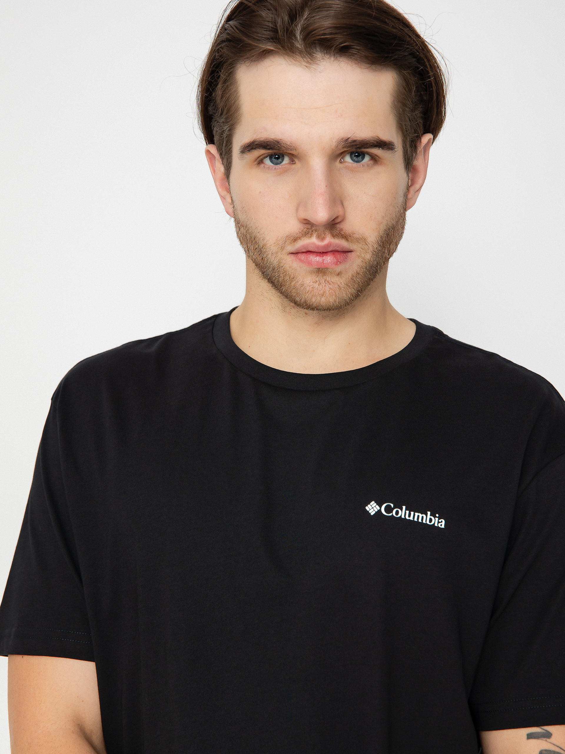 ★★Columbia★★ BS NY SLEEVELESS TSHIRTS SLATE BLACK CIW2UT Columbia Men's CSC Seasonal Logo Short Sleeve Tee Black