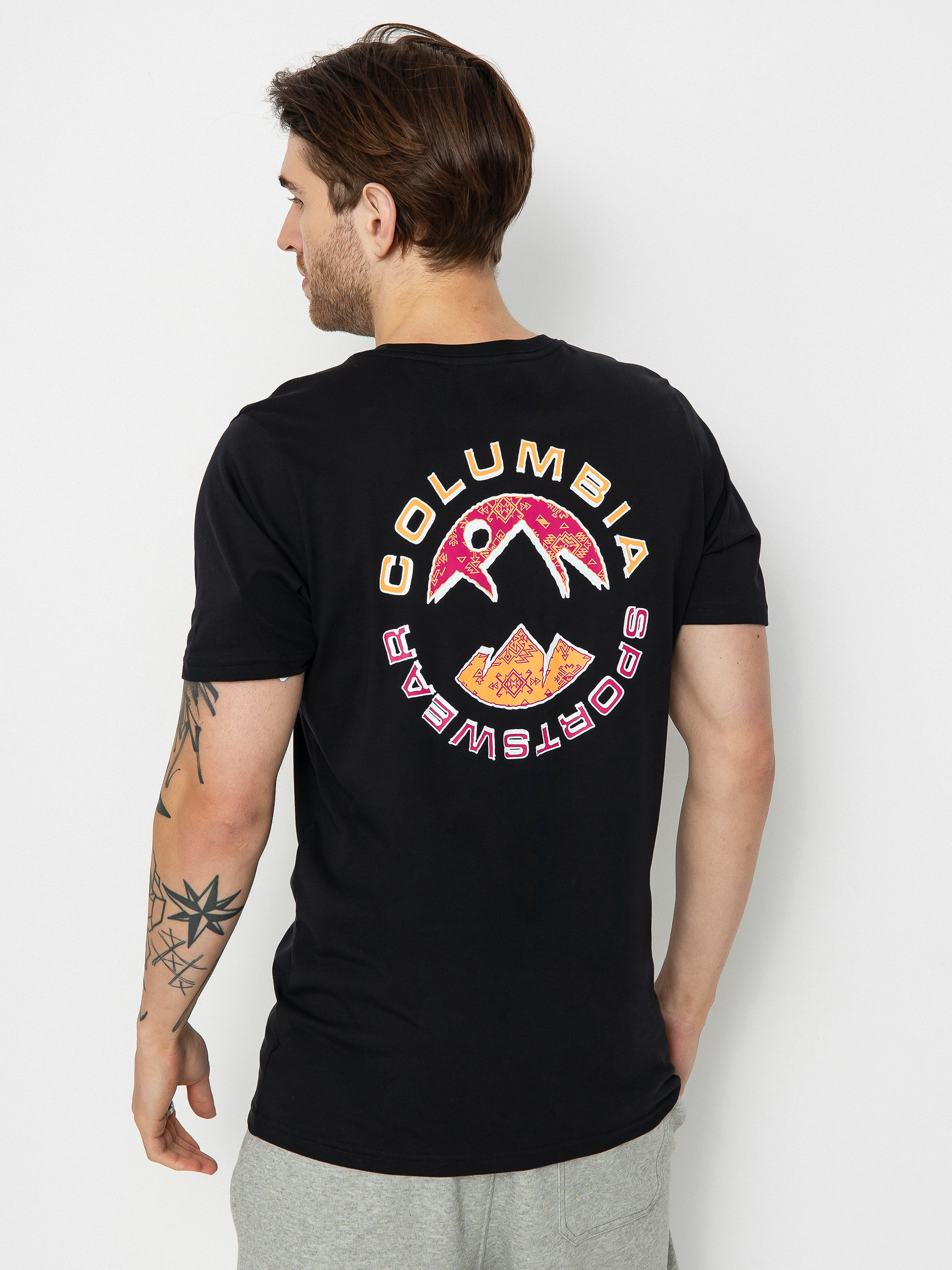 T-shirt Columbia Rapid Ridge (black/circular heritage)