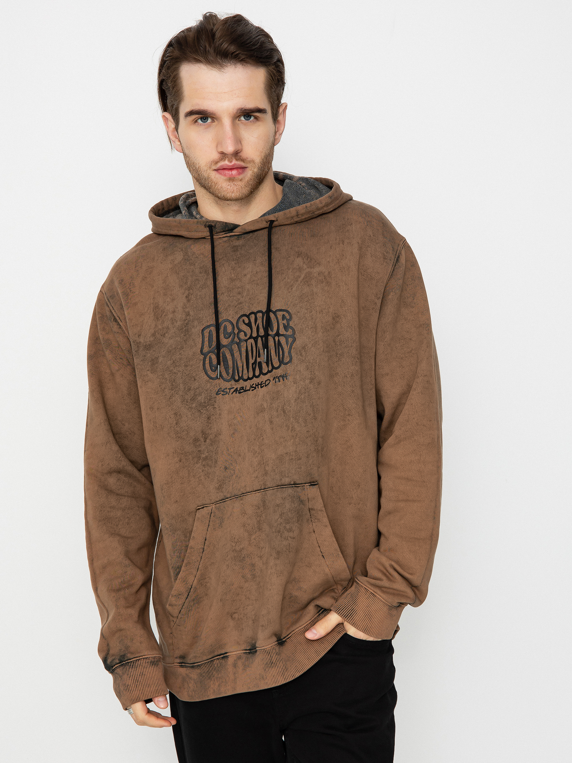 Bluza z kapturem DC Contour HD (bison storm wash)